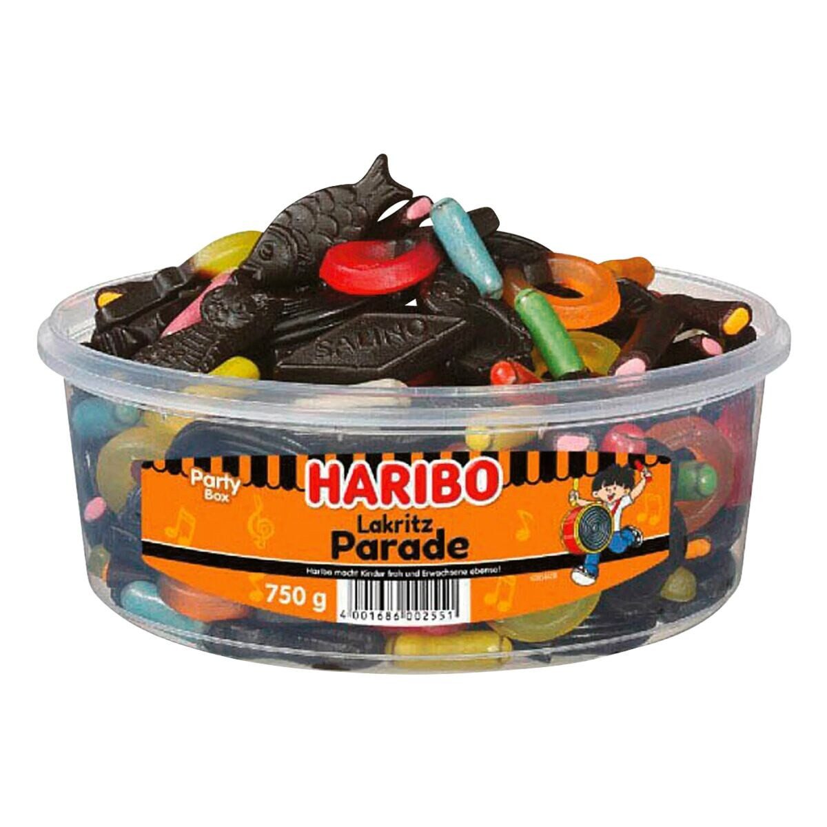 HARIBO Süßigkeit Lakritz Parade, Lakritz-Konfekt, 750 g