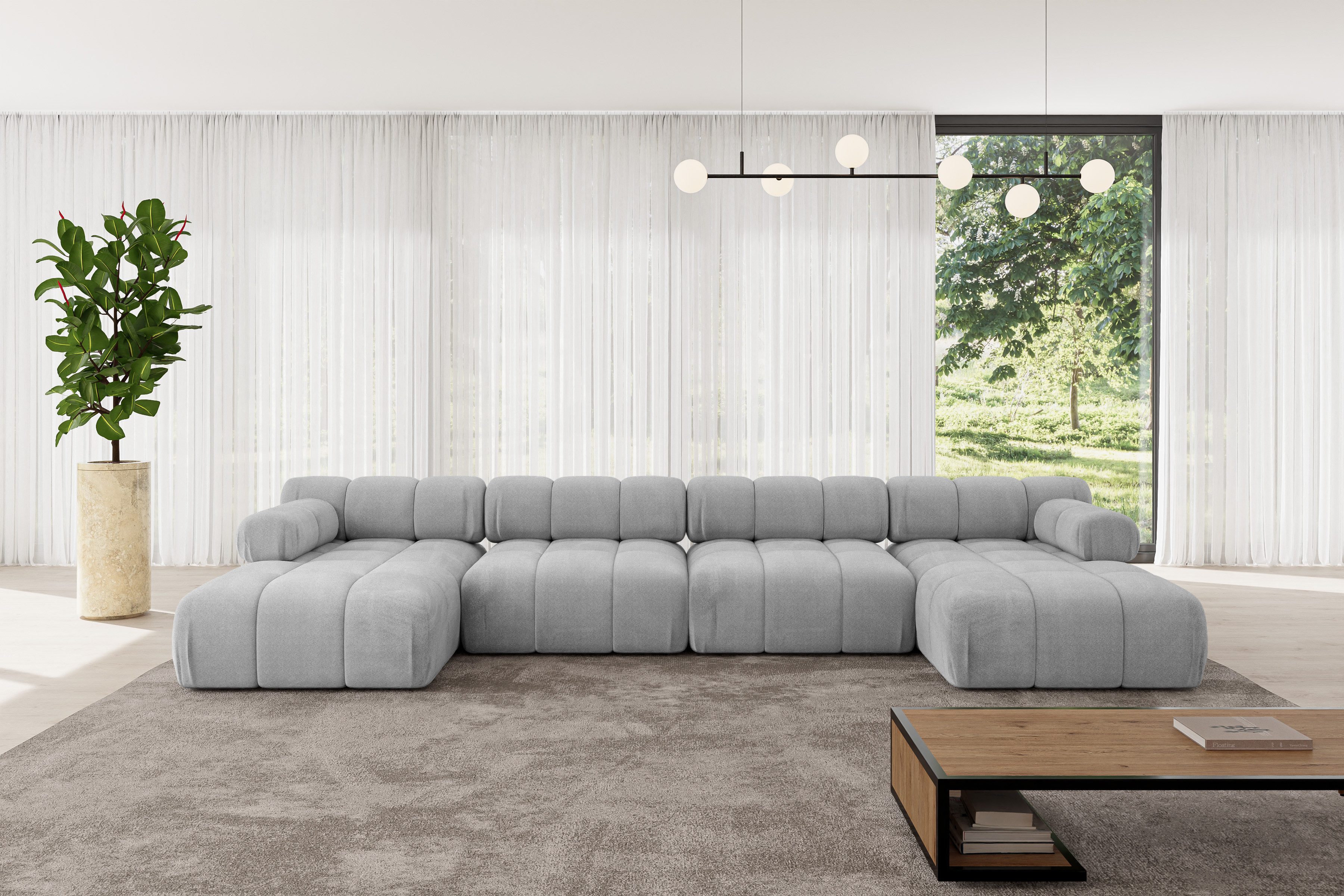 ALTDECOR Wohnlandschaft Tesso-U2, Corner Sofa U-Form günstig online kaufen