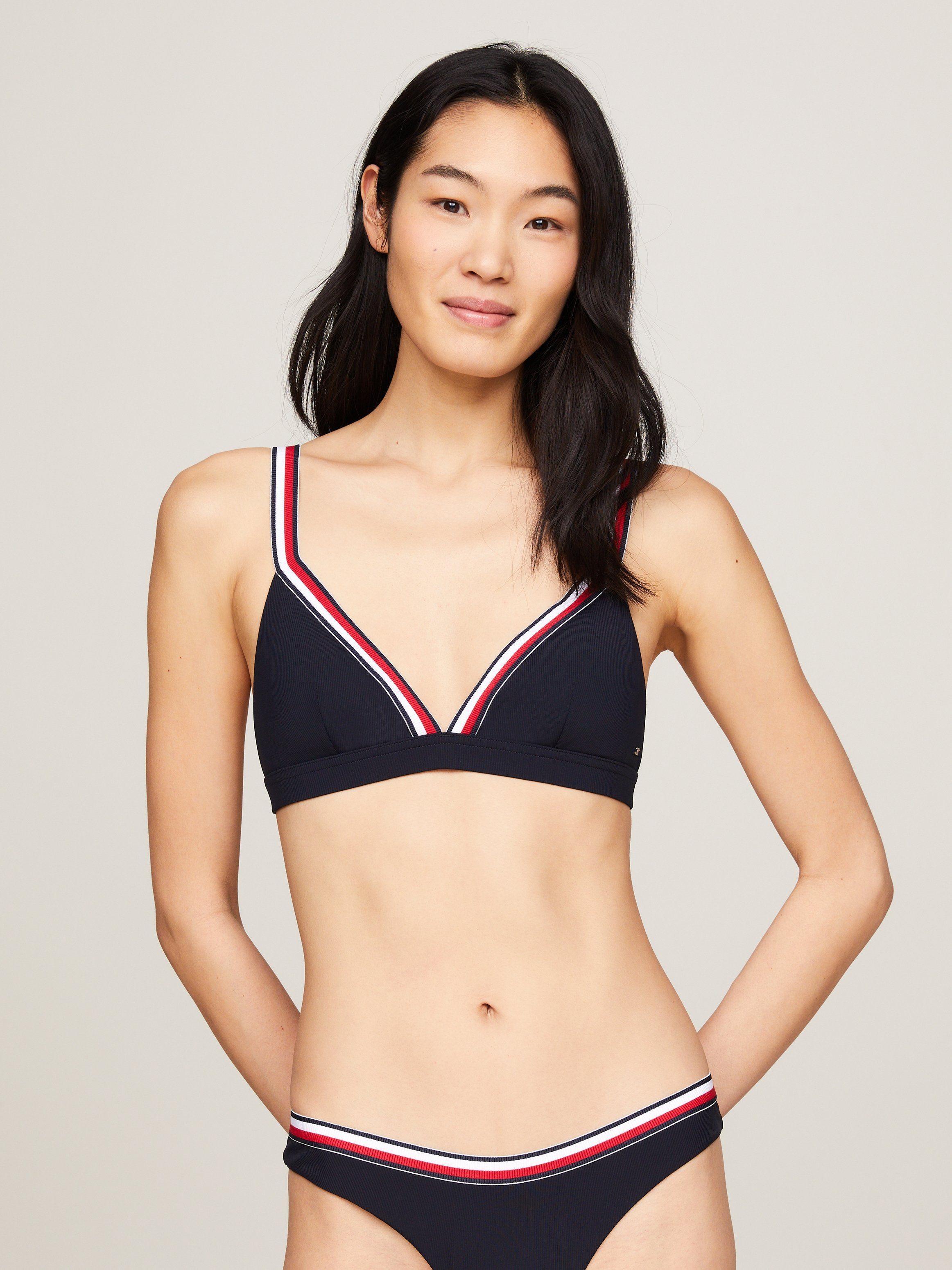 Tommy Hilfiger Swimwear Triangel-Bikini-Top TRIANGLE RP, mit Rippenstruktur