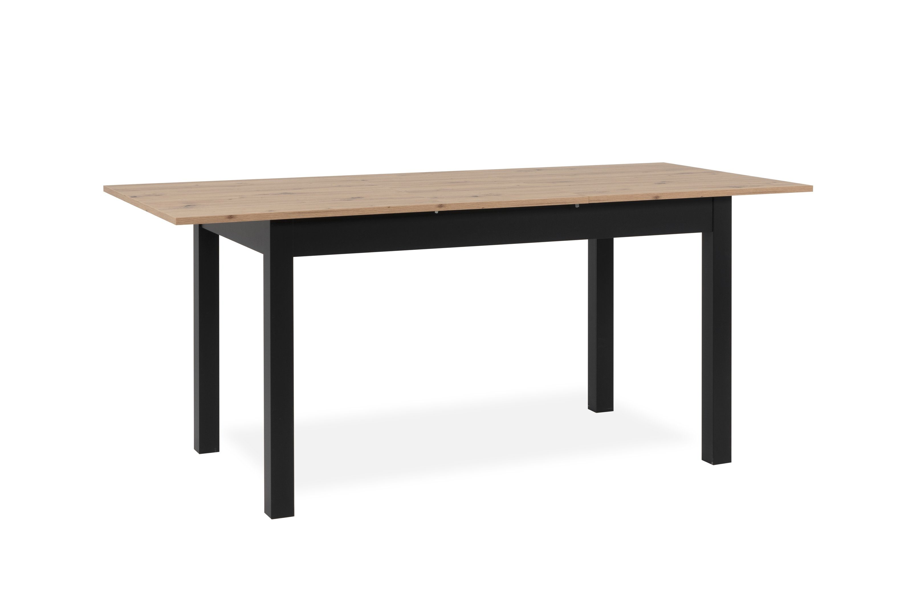 Finori Esstisch in Artisan Eiche / Schwarz. Abmessungen (BxHxT) 140x76,5x80 günstig online kaufen