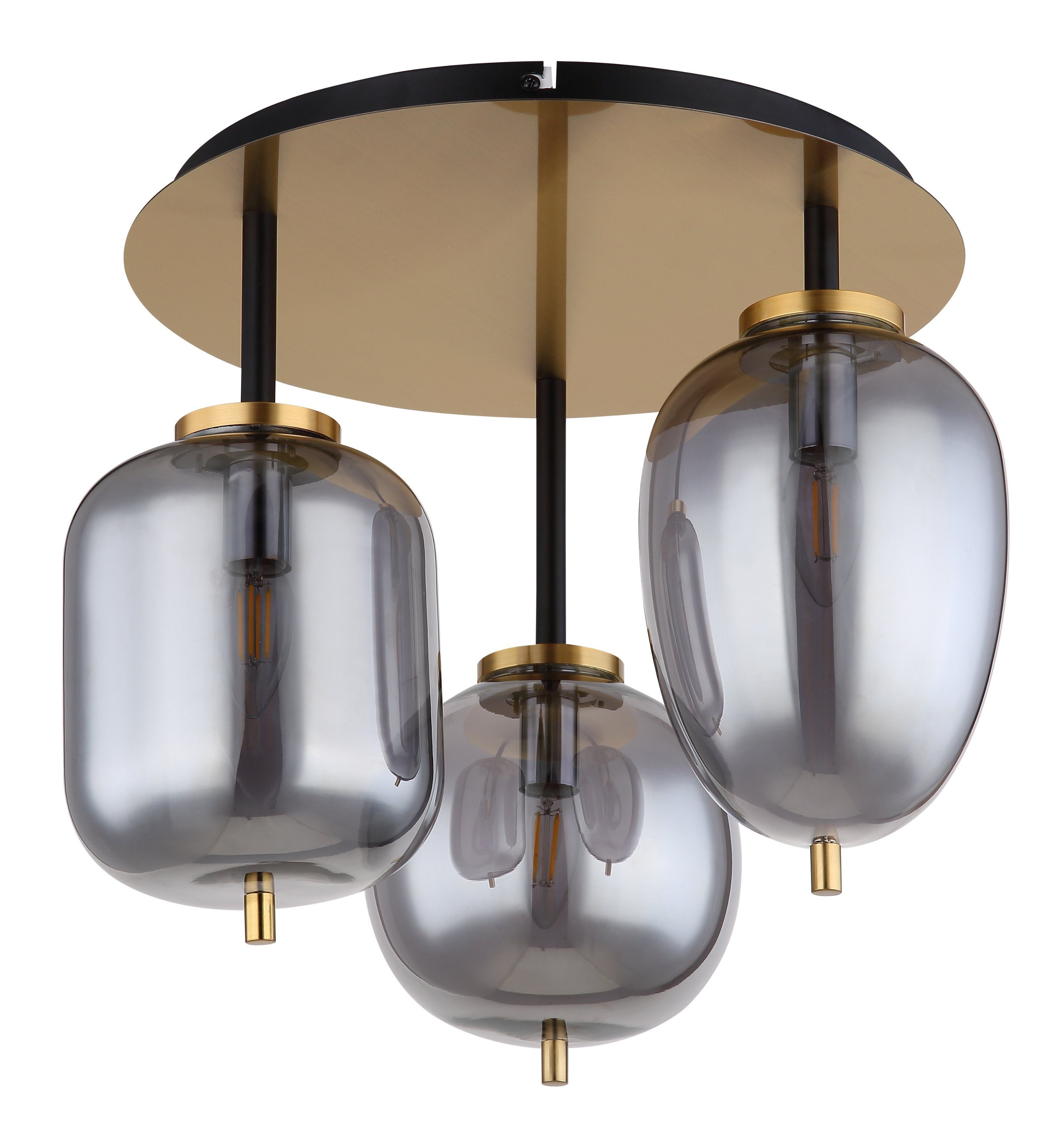 GLOBO LEUCHTEN Deckenleuchte Deckenleuchte, GLOBO gold DH Deckenleuchte cm 46x36 BLACKY I cm) Lighting (DH 46x36