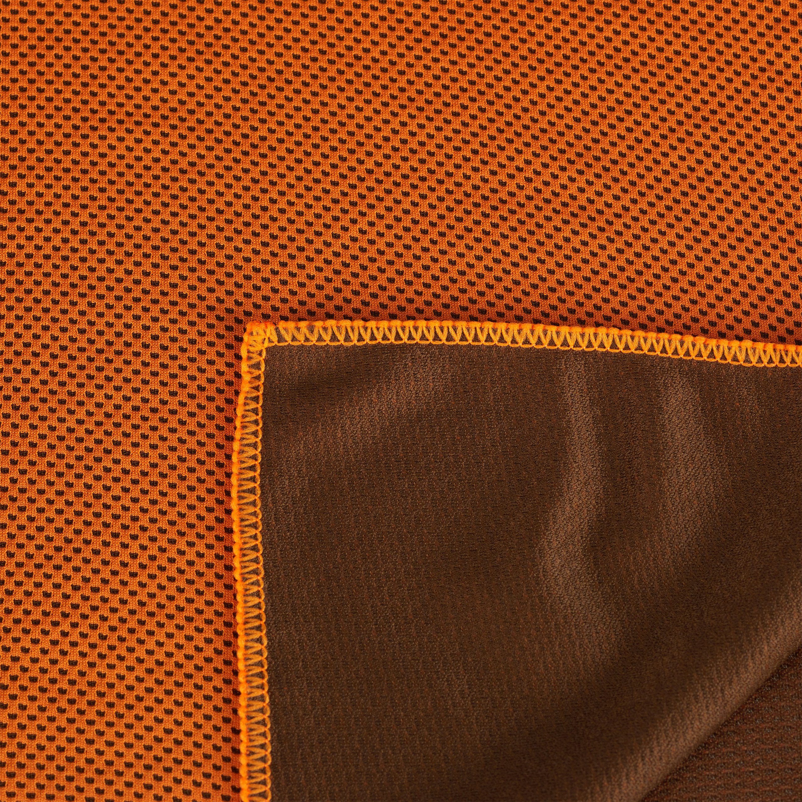 relaxdays Orange 4x Sporthandtuch Handtuch in Kühlendes