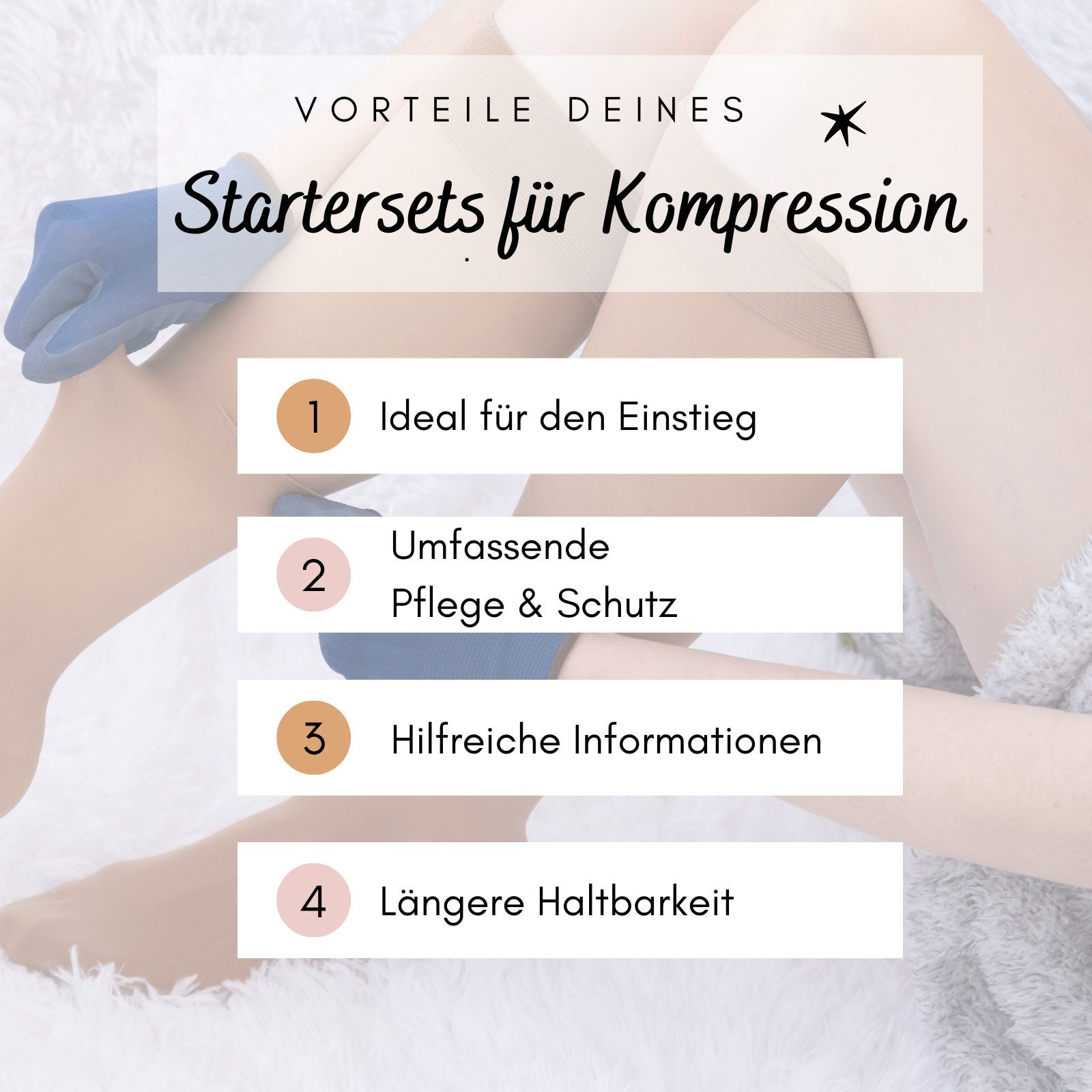 BSN medical GmbH Kompressionsstrümpfe Jobst Kompression Startset Größe M 8-teilig
