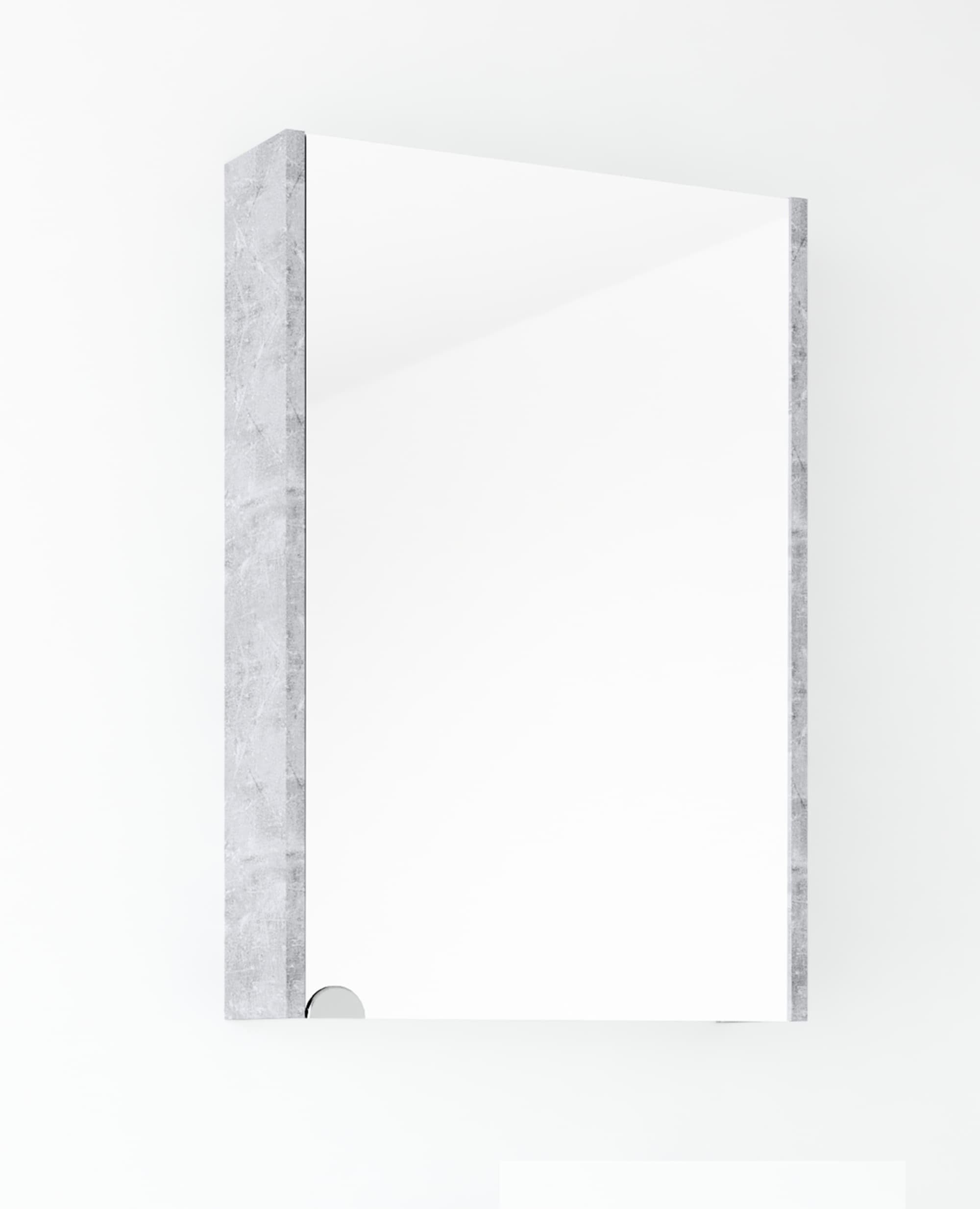 Planetmöbel Badezimmerspiegelschrank Spiegelschrank 50cm beton