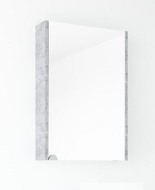 Planetmöbel Badmöbel-Set Waschbeckenunterschrank mit Spiegelschrank 50cm, (Komplett-Set, 3-St)