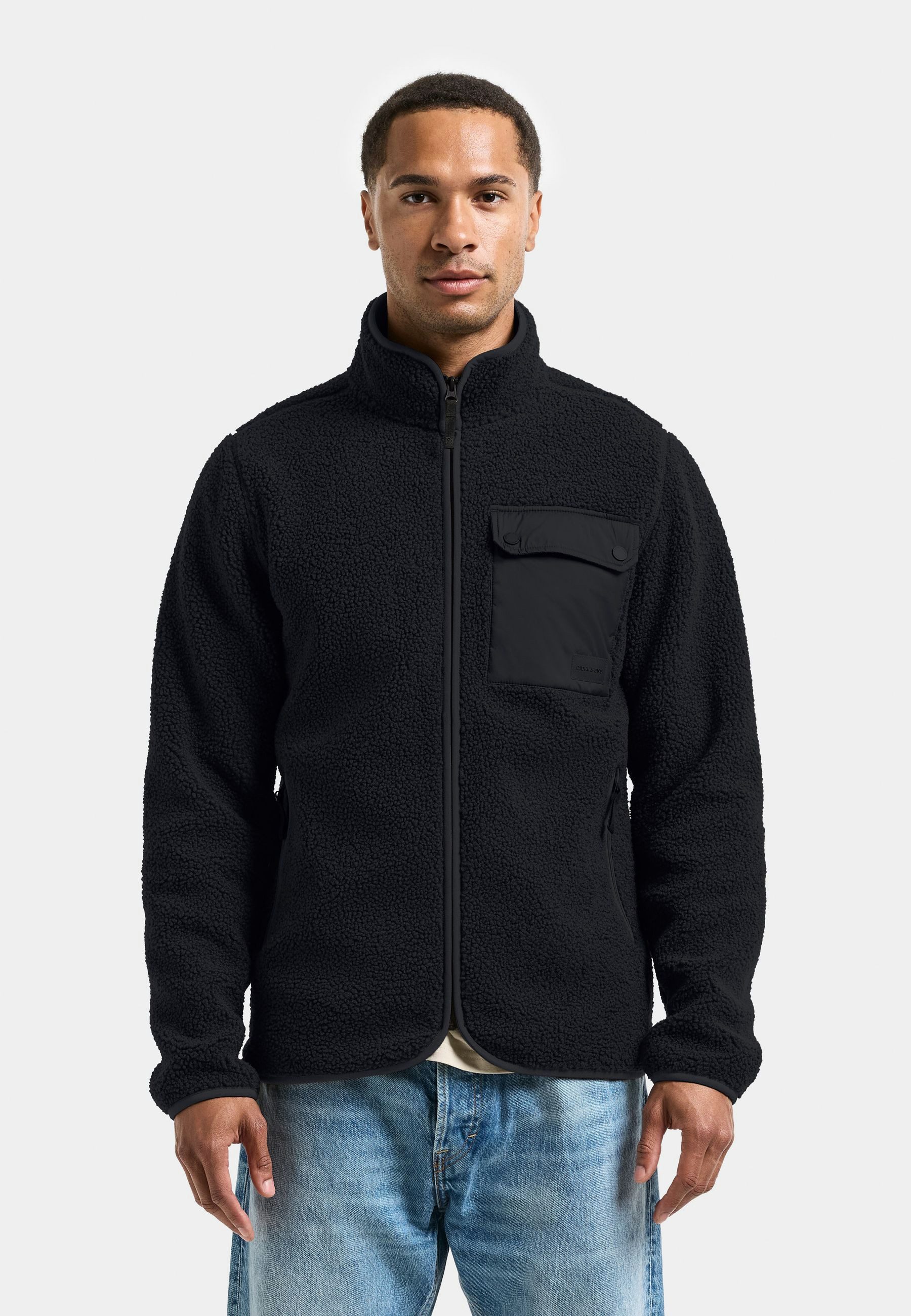 Didriksons Fleecejacke Herren Pile Teddy PETER mit Taschen günstig online kaufen