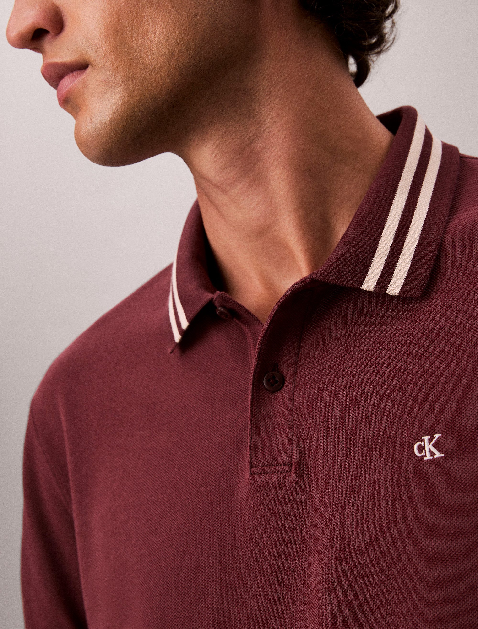Calvin Klein Jeans Poloshirt SS CSL PQ CLSSC TPPD Mit Rundhalsausschnitt