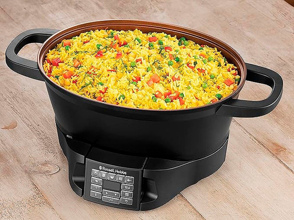 RUSSELL HOBBS Multikocher 28270-56, 750 W, 6,5 l Schüssel, 6,5 l,digitales Display, 8 Kochfunktionen, Spülmaschinengeeignet