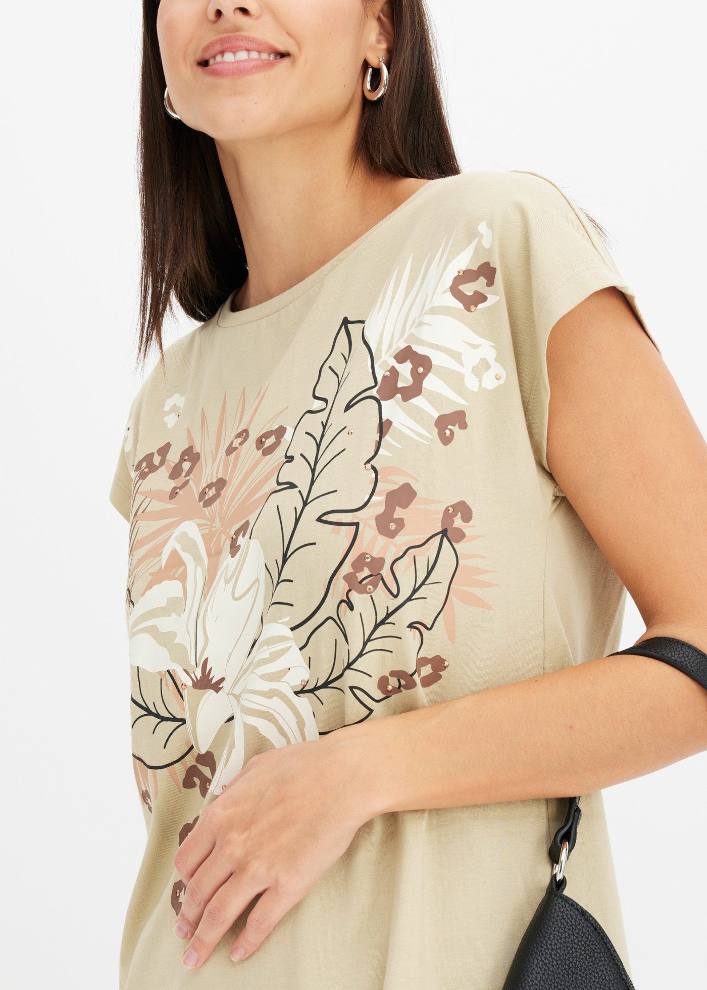 bonprix T-Shirt aus reiner Baumwolle, Loose Fit, mit Kurzarm-Design – Bild 3 von 5