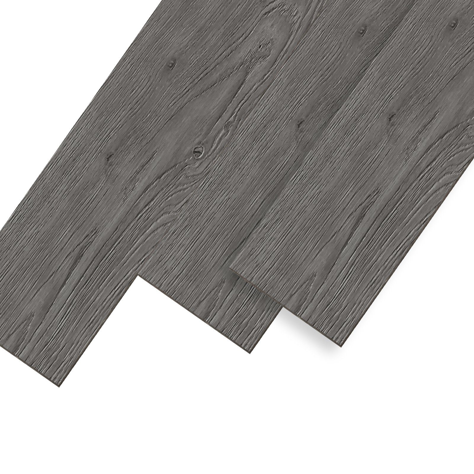 UISEBRT Vinylboden PVC Bodenbelag Selbstklebend Holz-Optik Dekor-Dielen Night Oak