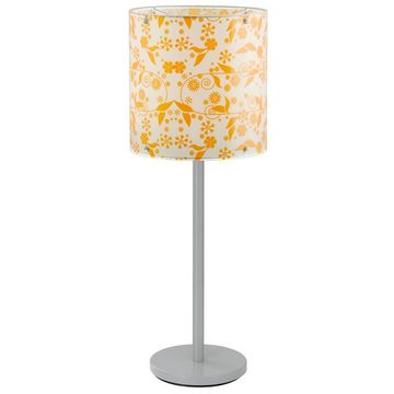 etc-shop Außen-Tischleuchte, Leuchtmittel nicht inklusive, Elegante Tisch Lampe Blumen Muster Beistell Leuchte Beleuchtung