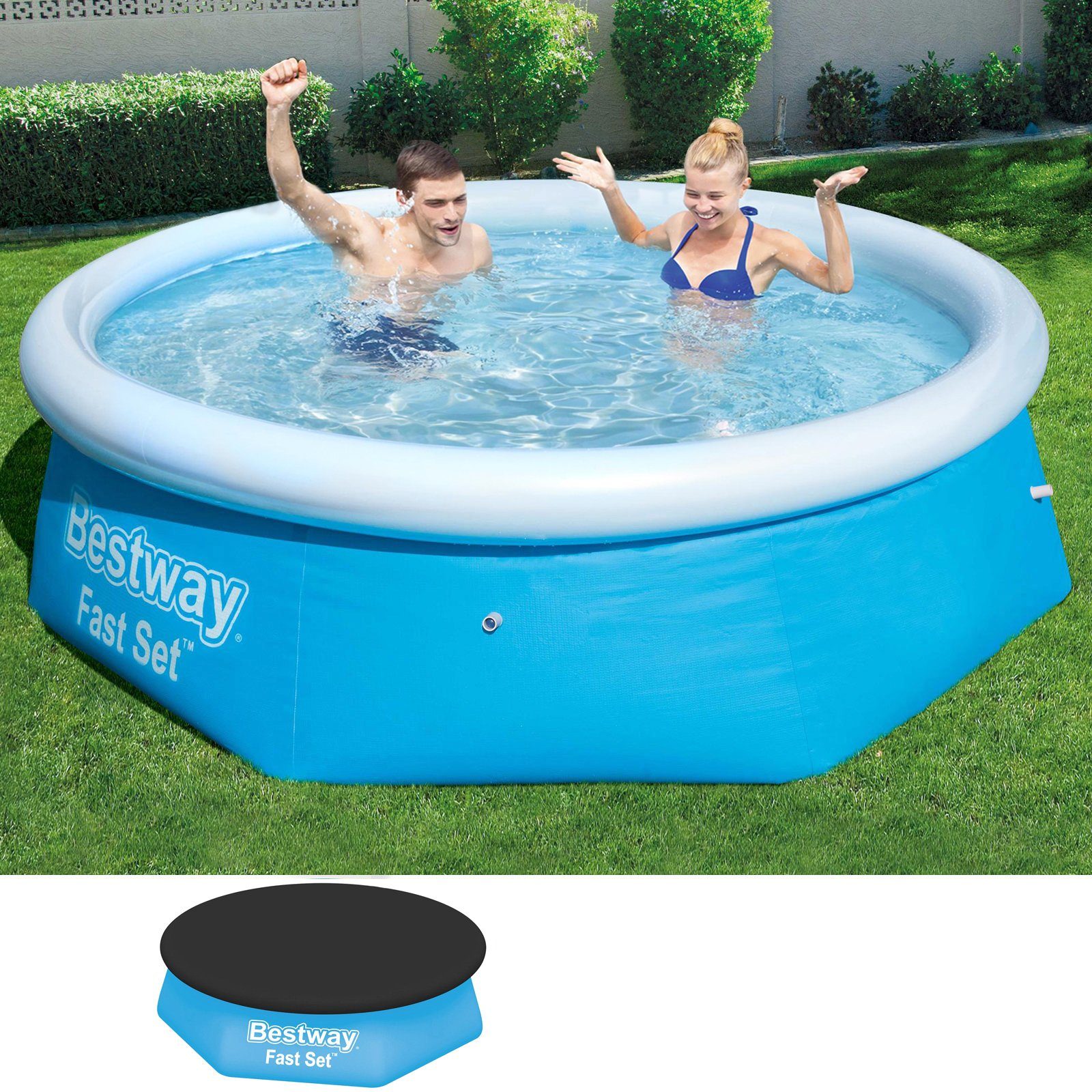 Bestway QuickUp Pool Fast Set Pool Swimmingpool Rund Kinderbecken