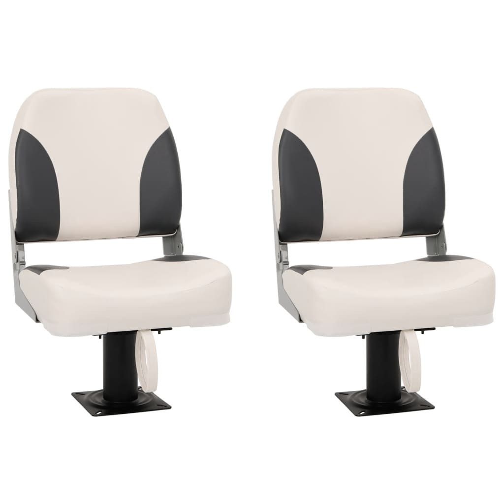 vidaXL Segelboot Bootssitze mit Podest 2 Stk. 360° Drehbar, (2-St)