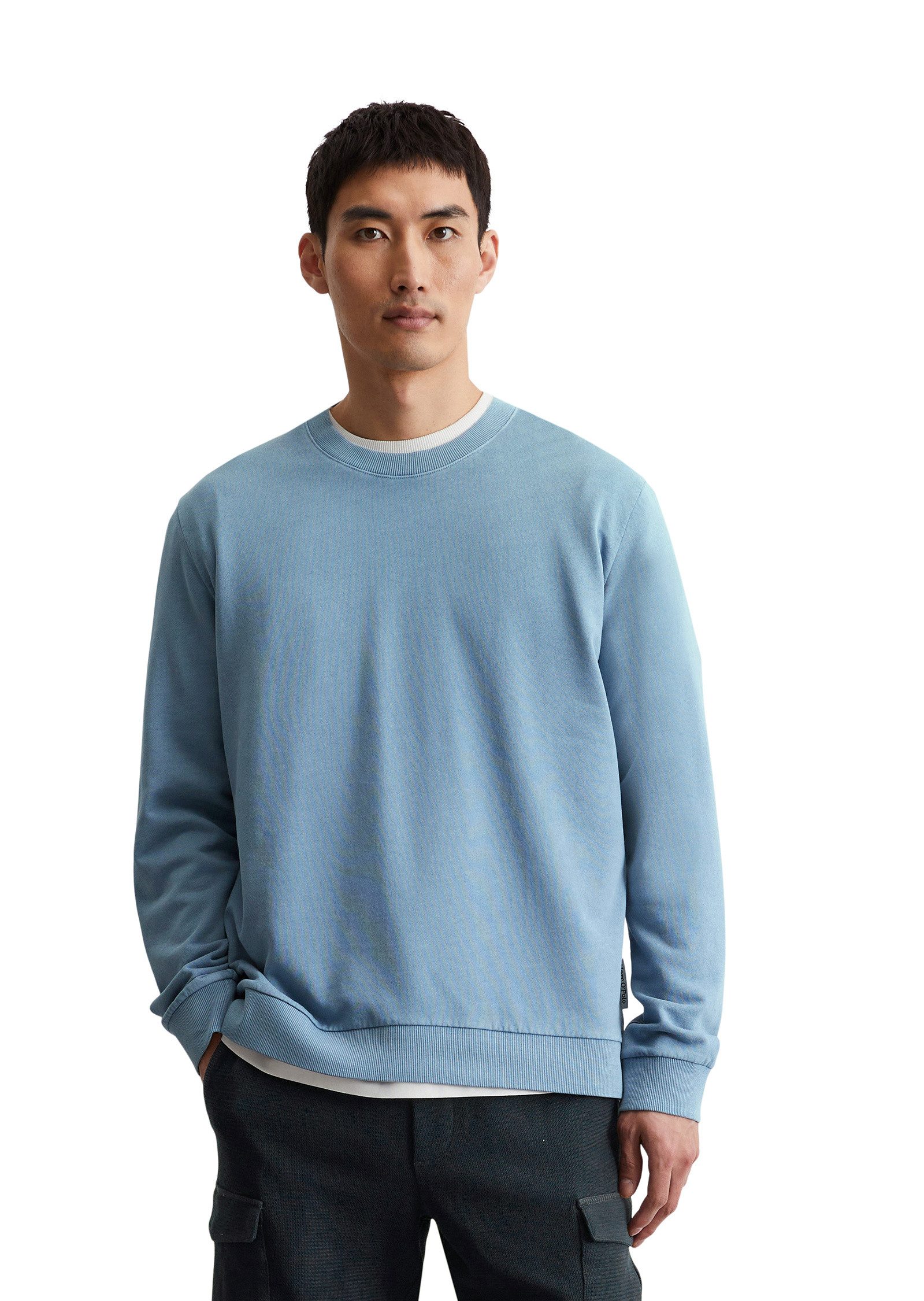 Marc OPolo Sweatshirt, Basic, mit Rippbündchen, regular, leichter Sommer-Sw günstig online kaufen