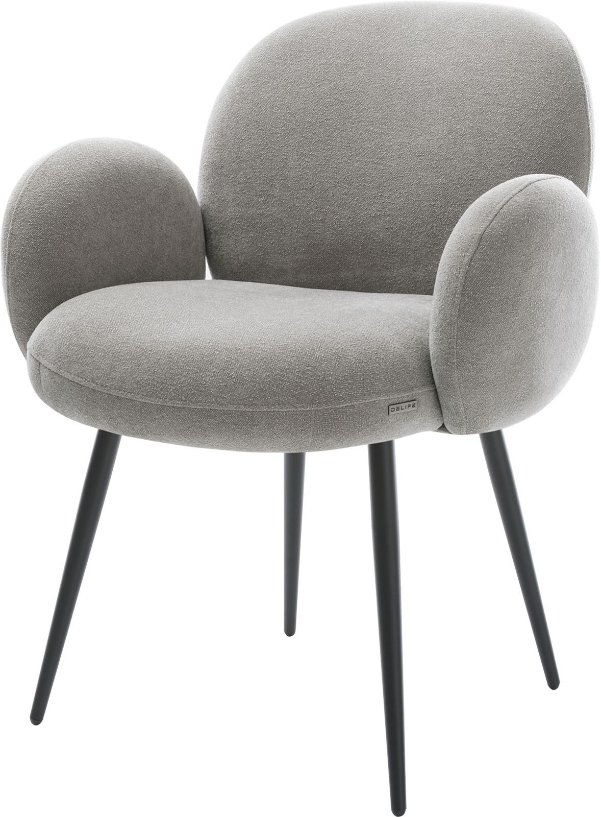 DELIFE Polsterstuhl Nube-Flex, mit Armlehnen 4-Fuß günstig online kaufen