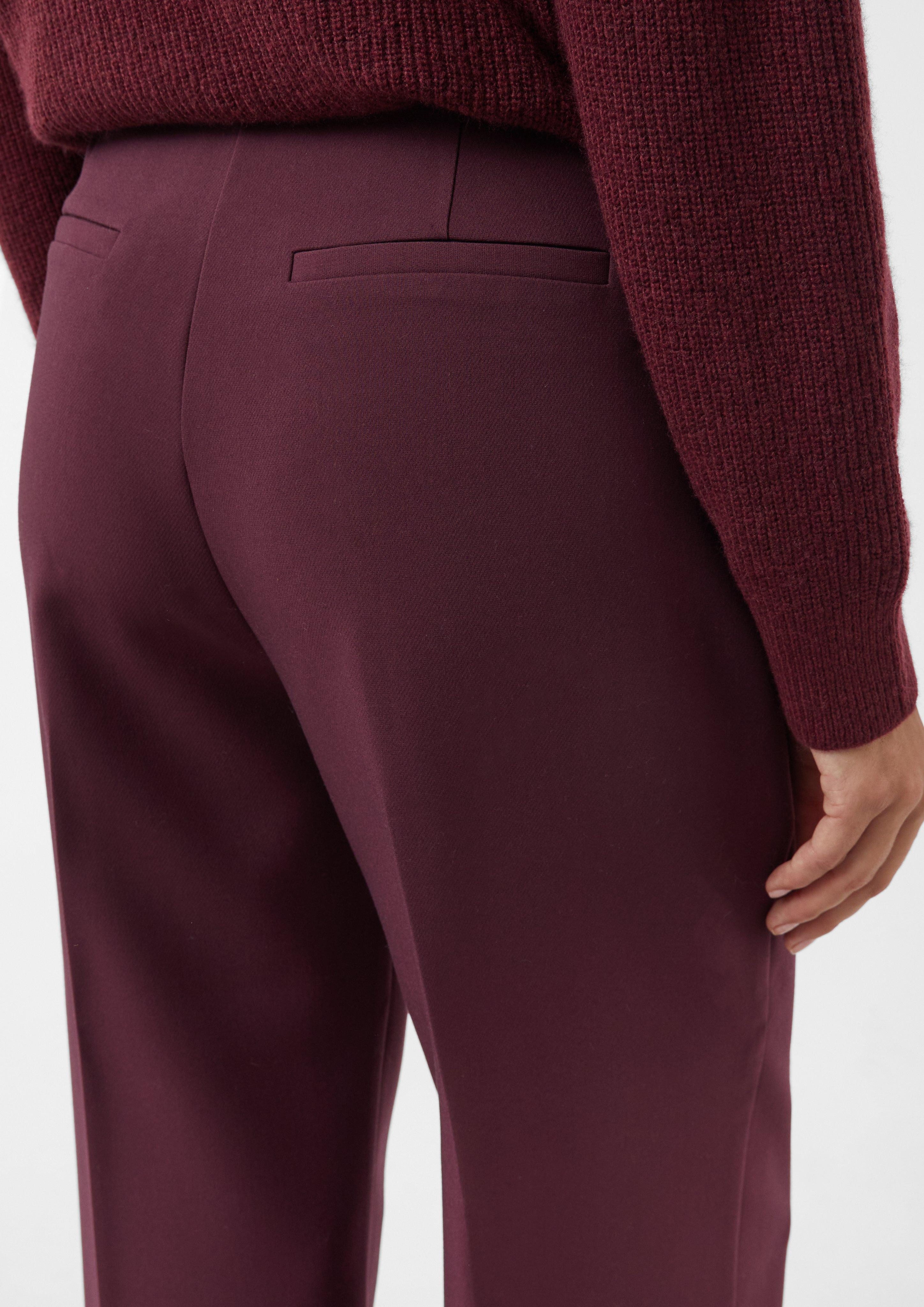 comma Stoffhose Wide-Leg-Hose aus Viskosemix günstig online kaufen