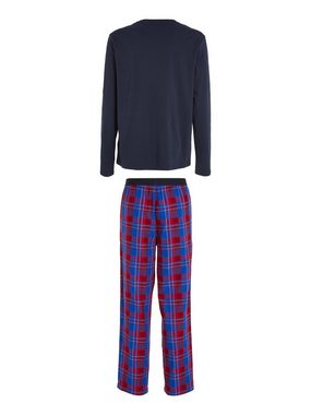 Tommy Hilfiger Underwear Pyjama LS PANT SLIPPERS SET FLANNEL (Set, 3 tlg., Pyjama + Slipper) im Karo-Design