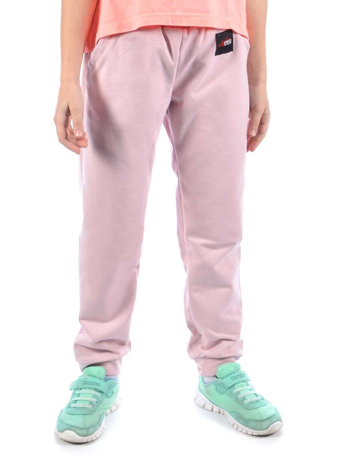 KMISSO Stoffhose Mädchen Stoff Freizeithose (1-tlg) Casual Rosa