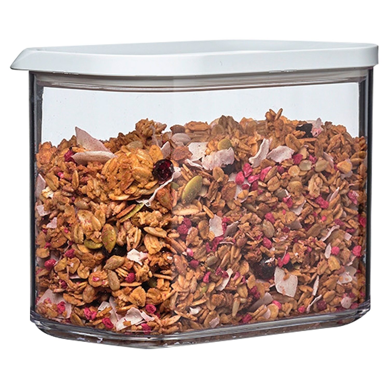 Mepal Vorratsdose MODULA, 1000 ml, Transparent, Weiß, Kunststoff, Spülmaschinengeeignet