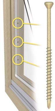 PARCO Terrassenschraube PARCO Panels Dielenschrauben 3,2x30mm gelb-vz. TX10 1000 Stück, (1000 St)