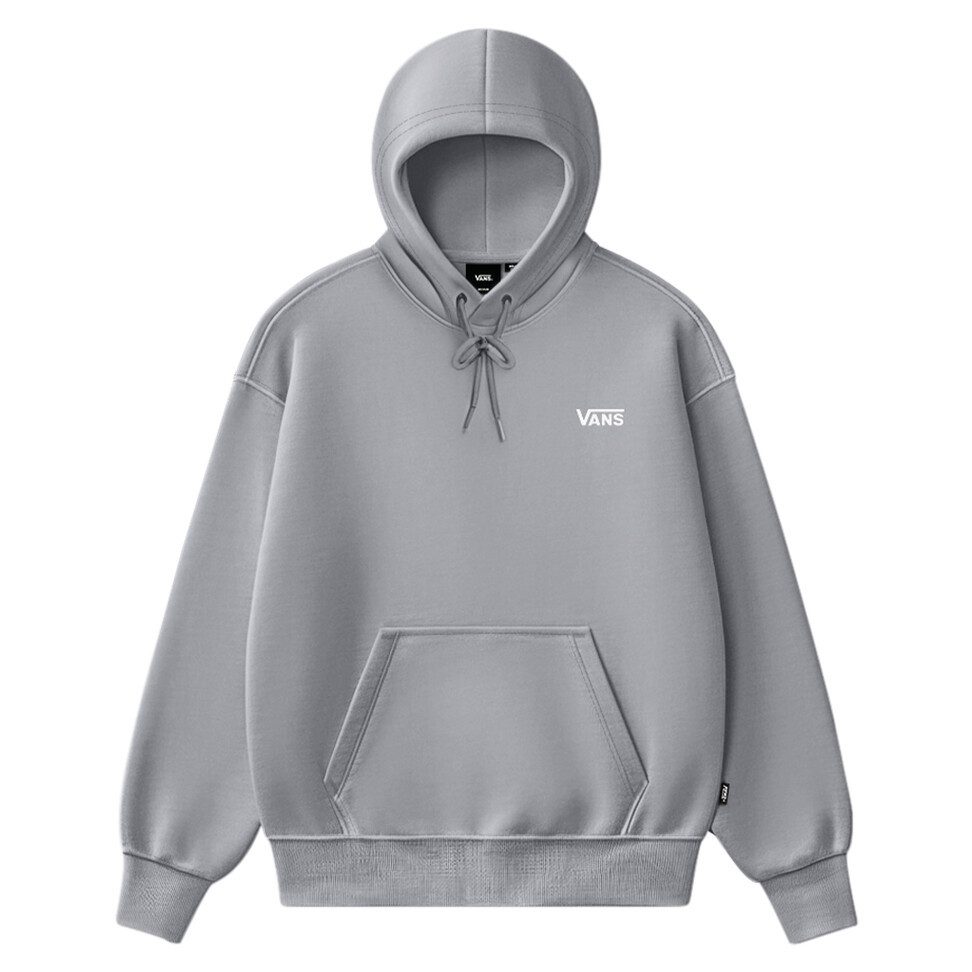 Vans Kapuzensweatshirt Left Chest Pullover mit Rundhalsausschnitt, aus Baumwolle, in normaler Länge