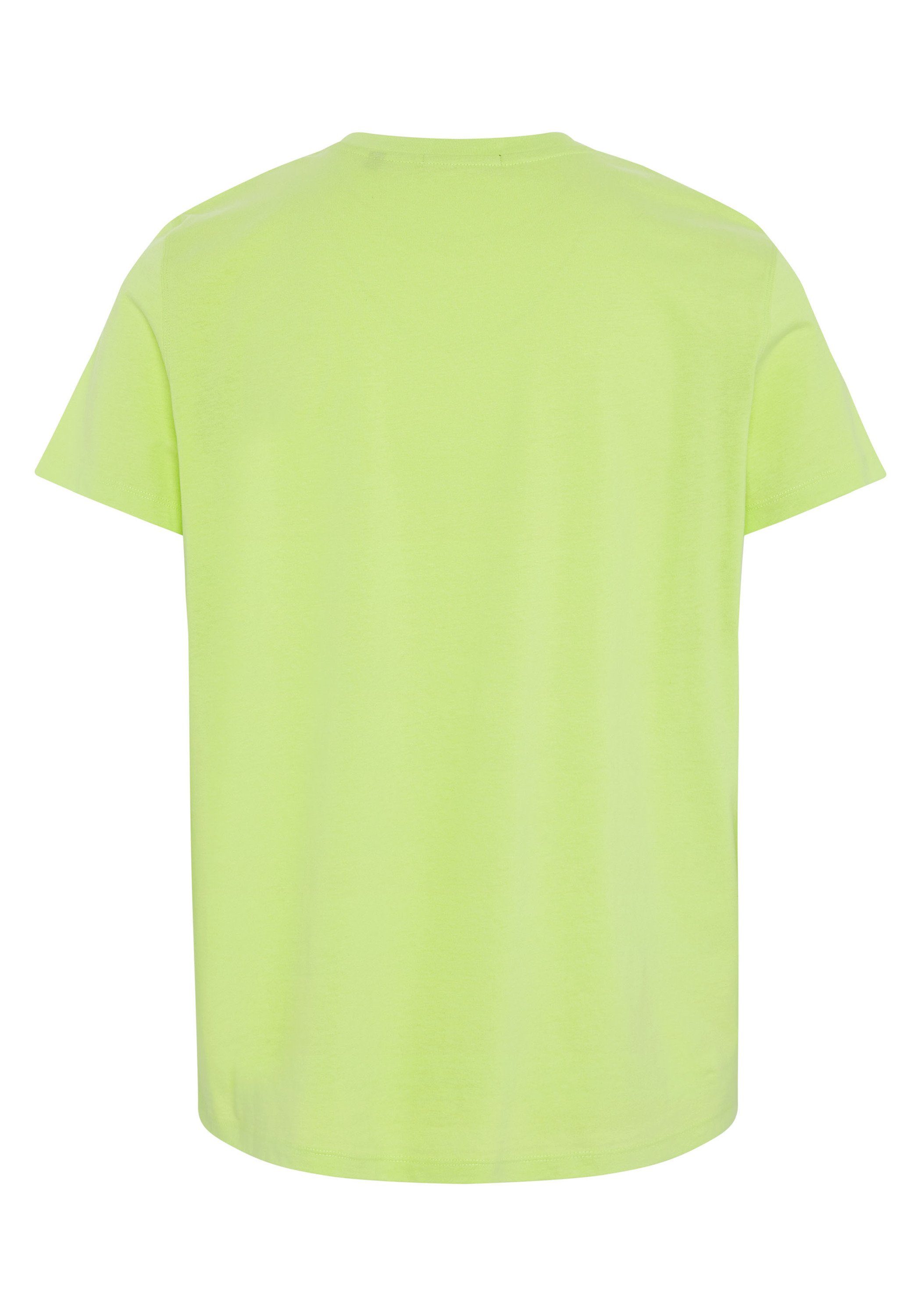 Chiemsee Print-Shirt T-Shirt Two-Tone-Optik aus Baumwolle Sharp in Green 1 13-0535