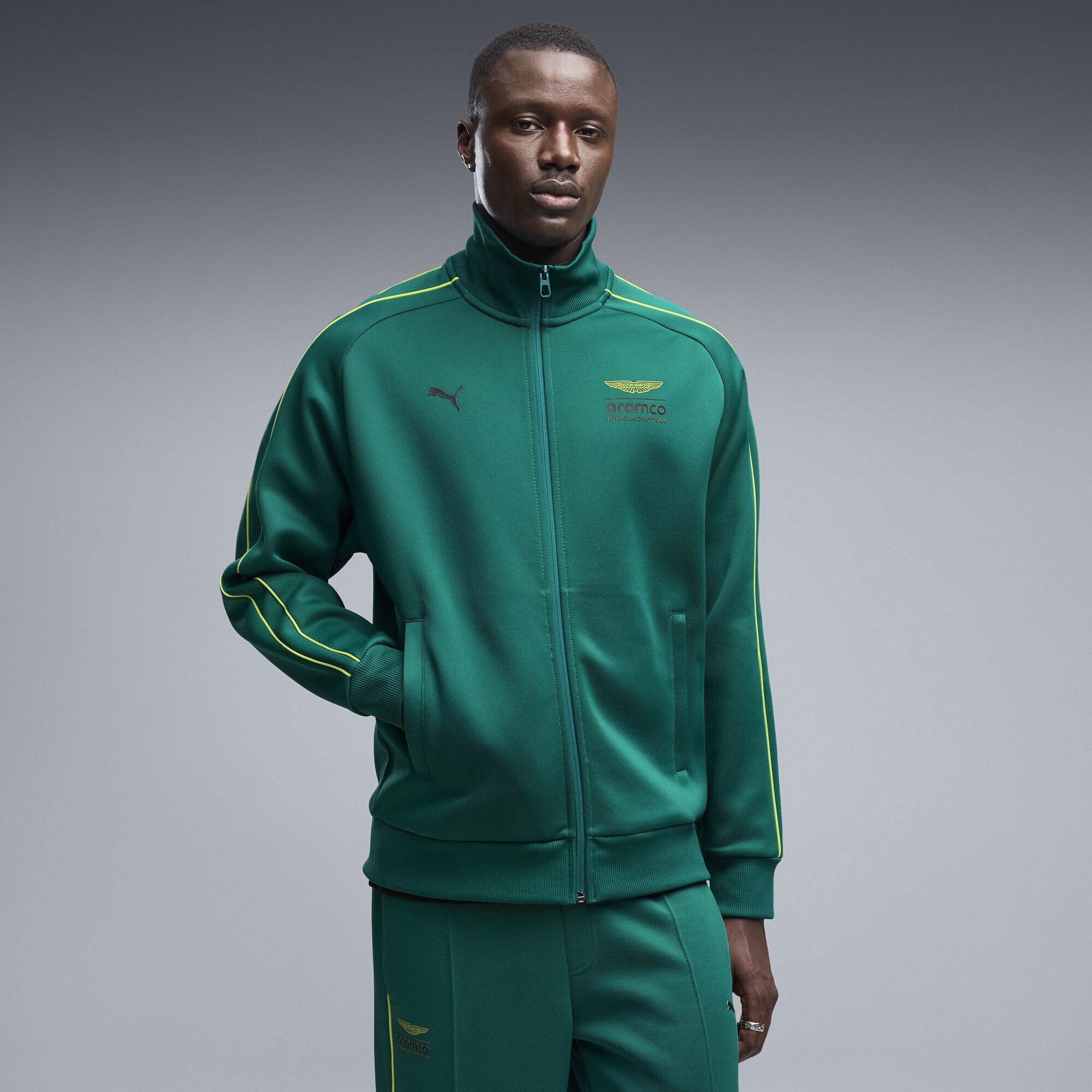 PUMA Sweatjacke PUMA x ASTON MARTIN ARAMCO F1® TEAM T7 Trainingsjacke Herren