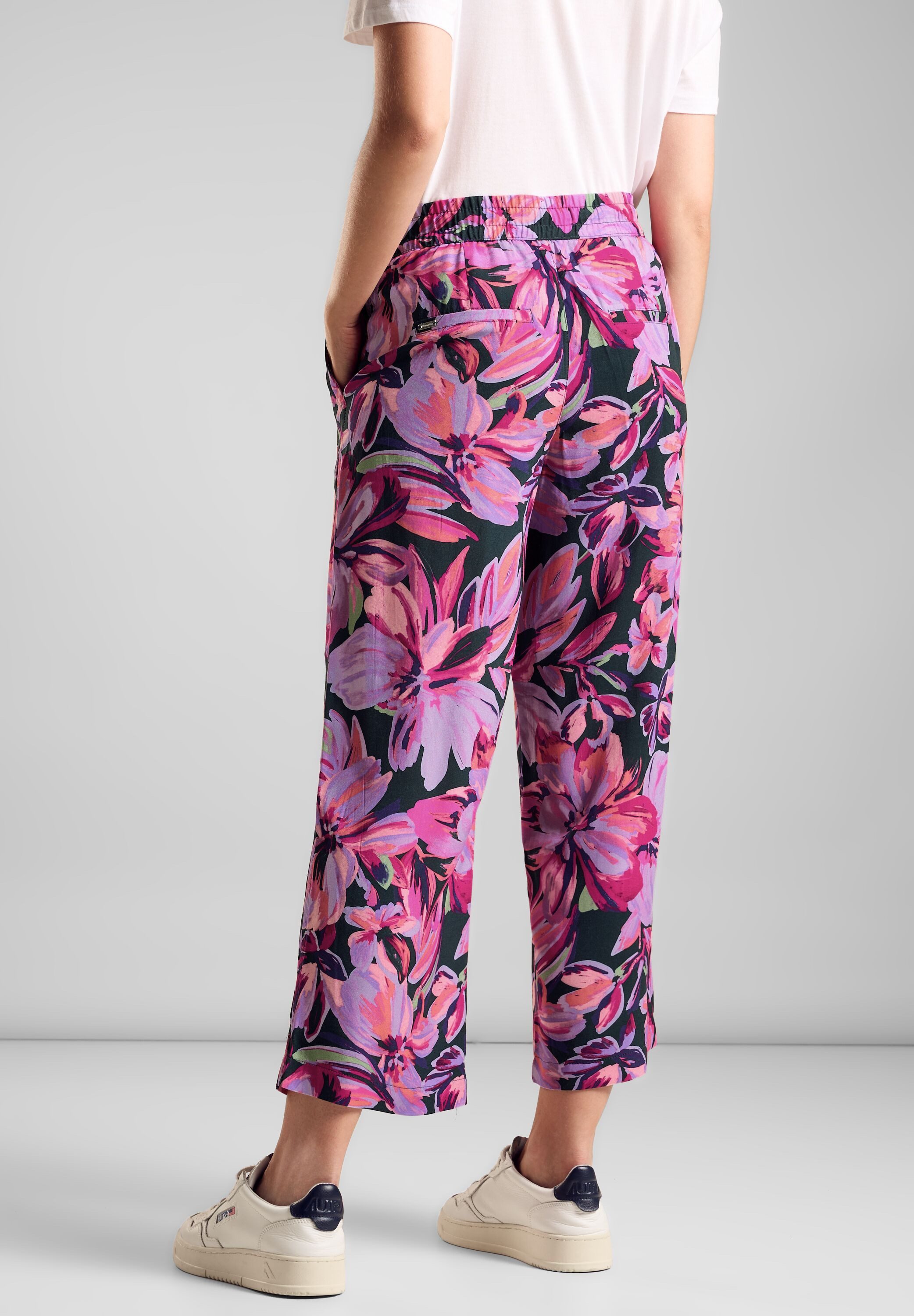 STREET ONE Stoffhose High Waist
