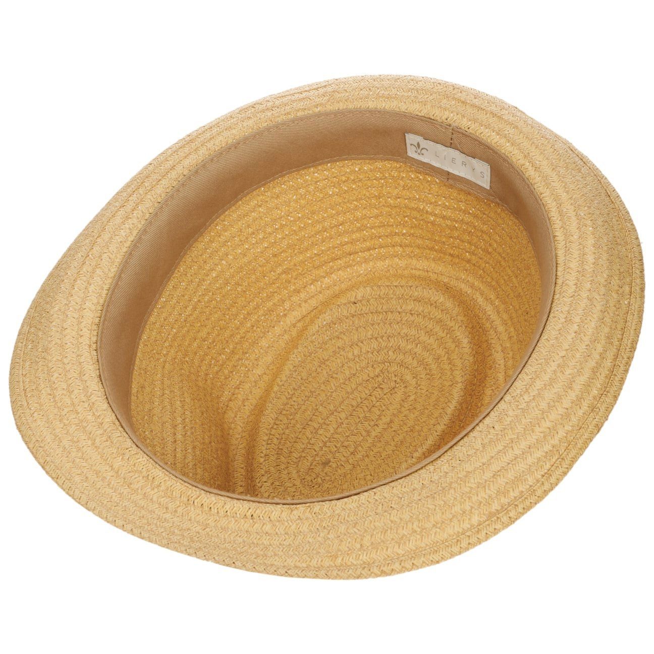 Lierys Lederband mit Strohtrilby Sonnenhut (1-St)