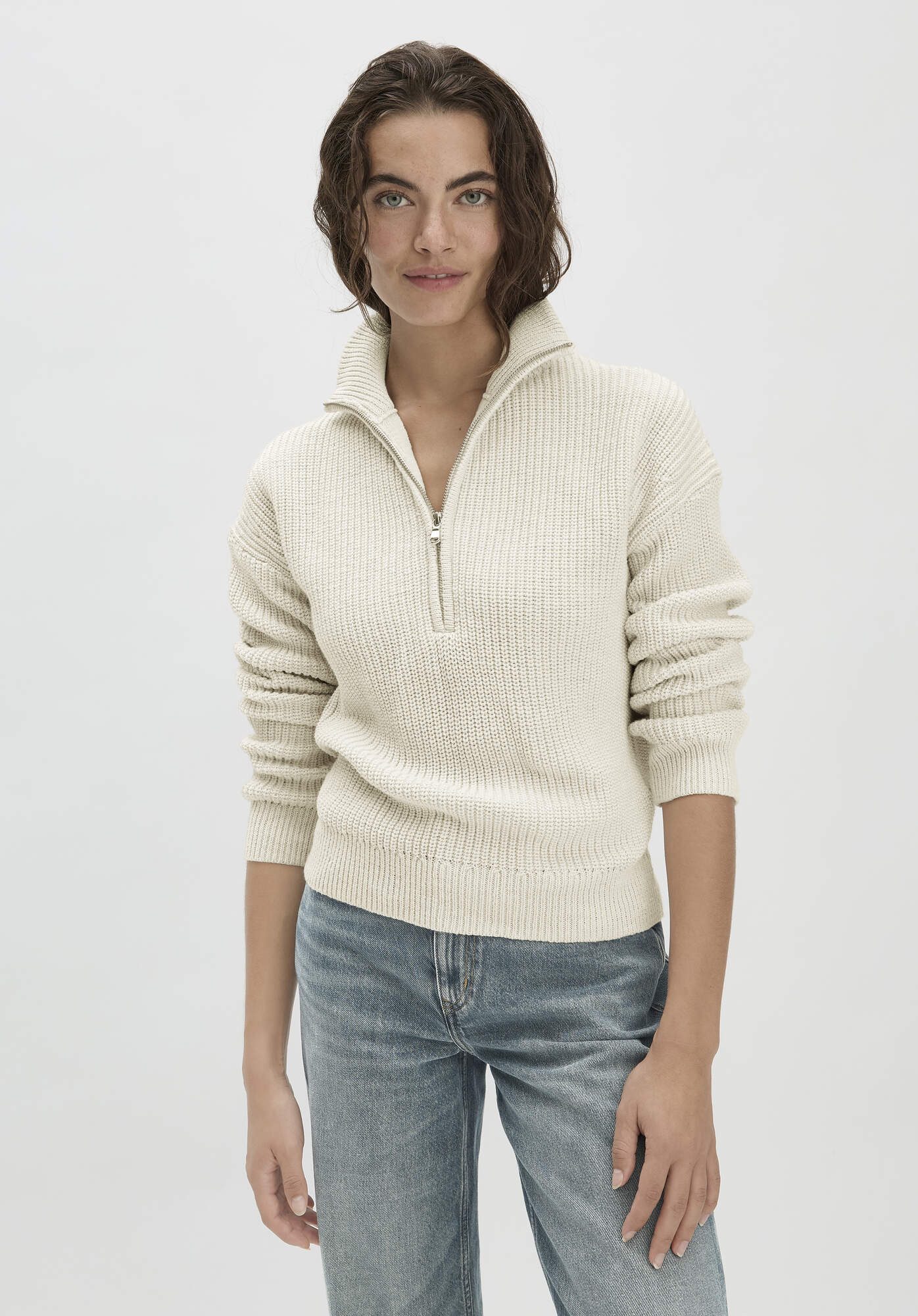 Hessnatur Strickpullover aus reiner Bio-Baumwolle (1-tlg) günstig online kaufen