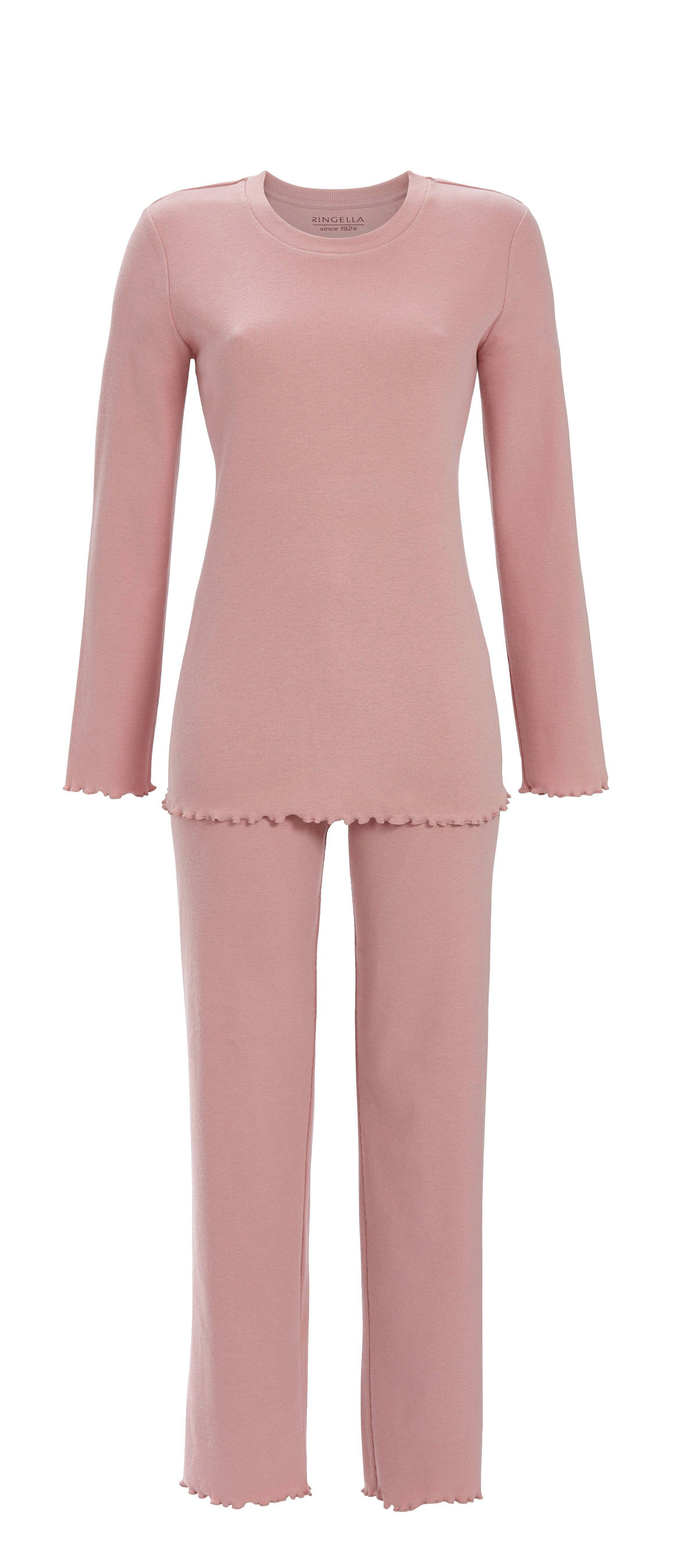 Ringella Pyjama aus feiner Rippenware und mit Rundhalsausschnitt günstig online kaufen