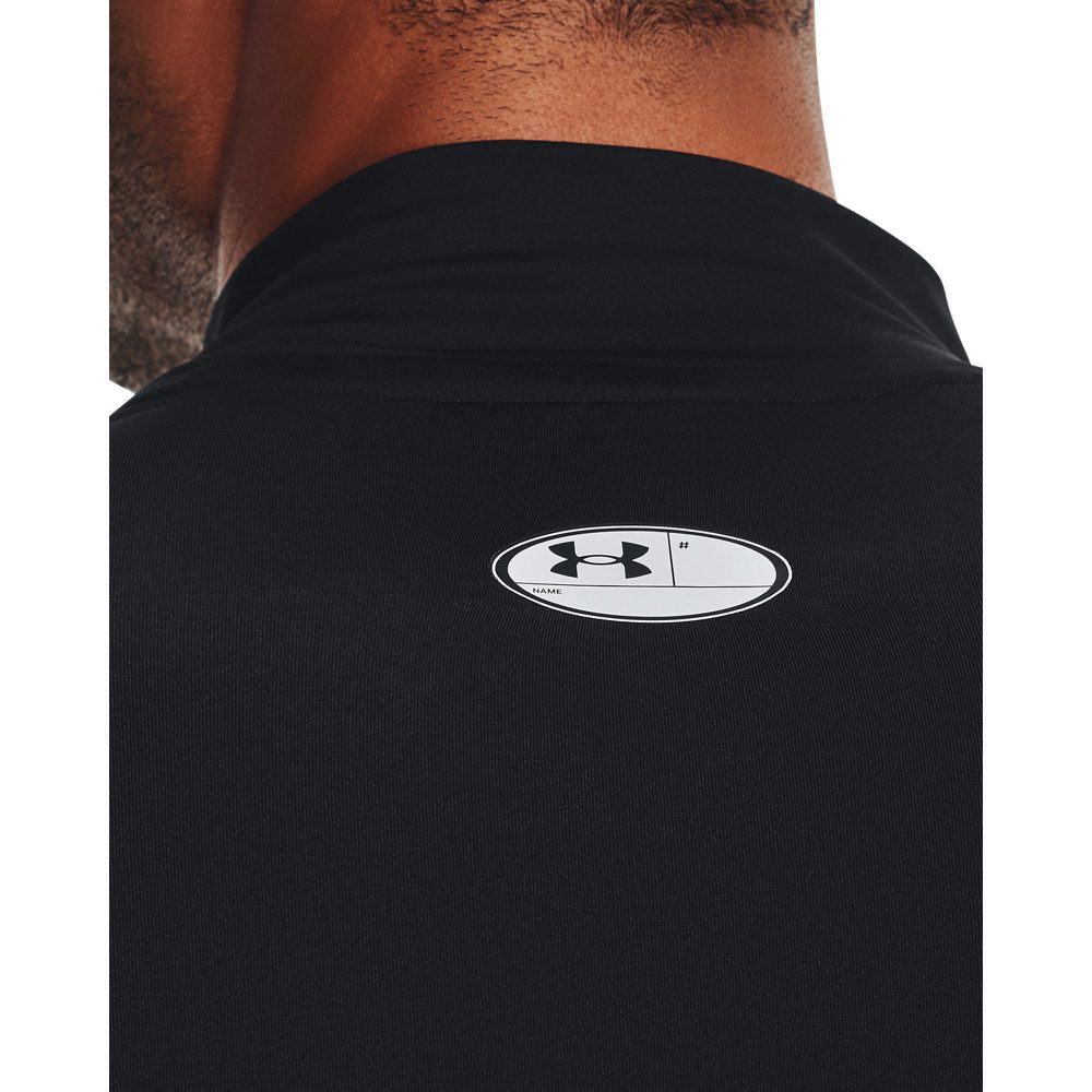Under Armour® Trainingsshirt HeatGear® Mock Langarm-Oberteil normale Schnittform, mit Elasthan-Anteil, atmungsaktiv