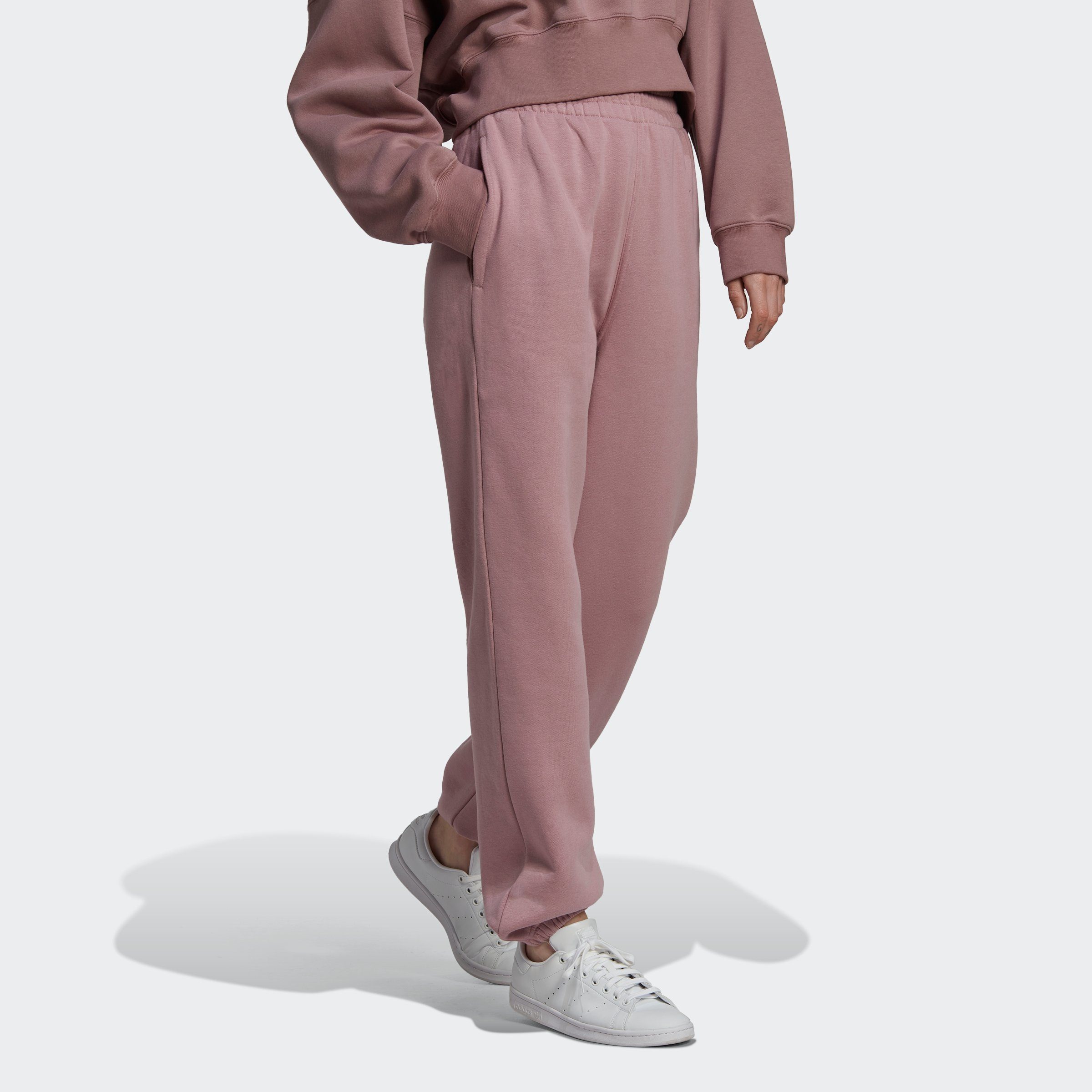 Jogginghose Originals rosa ESSENTIALS ADICOLOR adidas (1-tlg) FLEECE