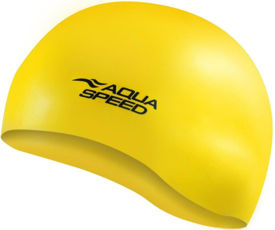 Aqua Speed Badekappe Badehaube mit klassischem Mono-Design Strapazierfähig & flexibel, Leicht & rutschfest – Komfort für Schwimmen & Aqua-Fitness