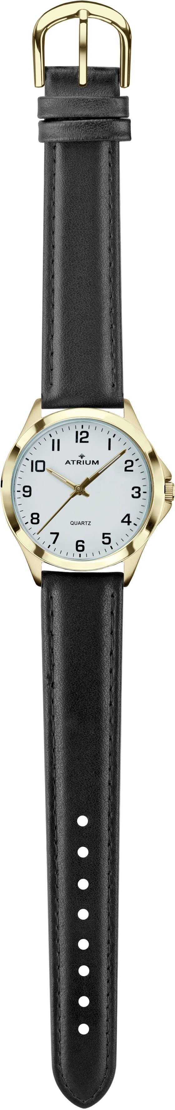 Atrium Quarzuhr A10-20, Armbanduhr, Herrenuhr, Damenuhr, Lederarmband