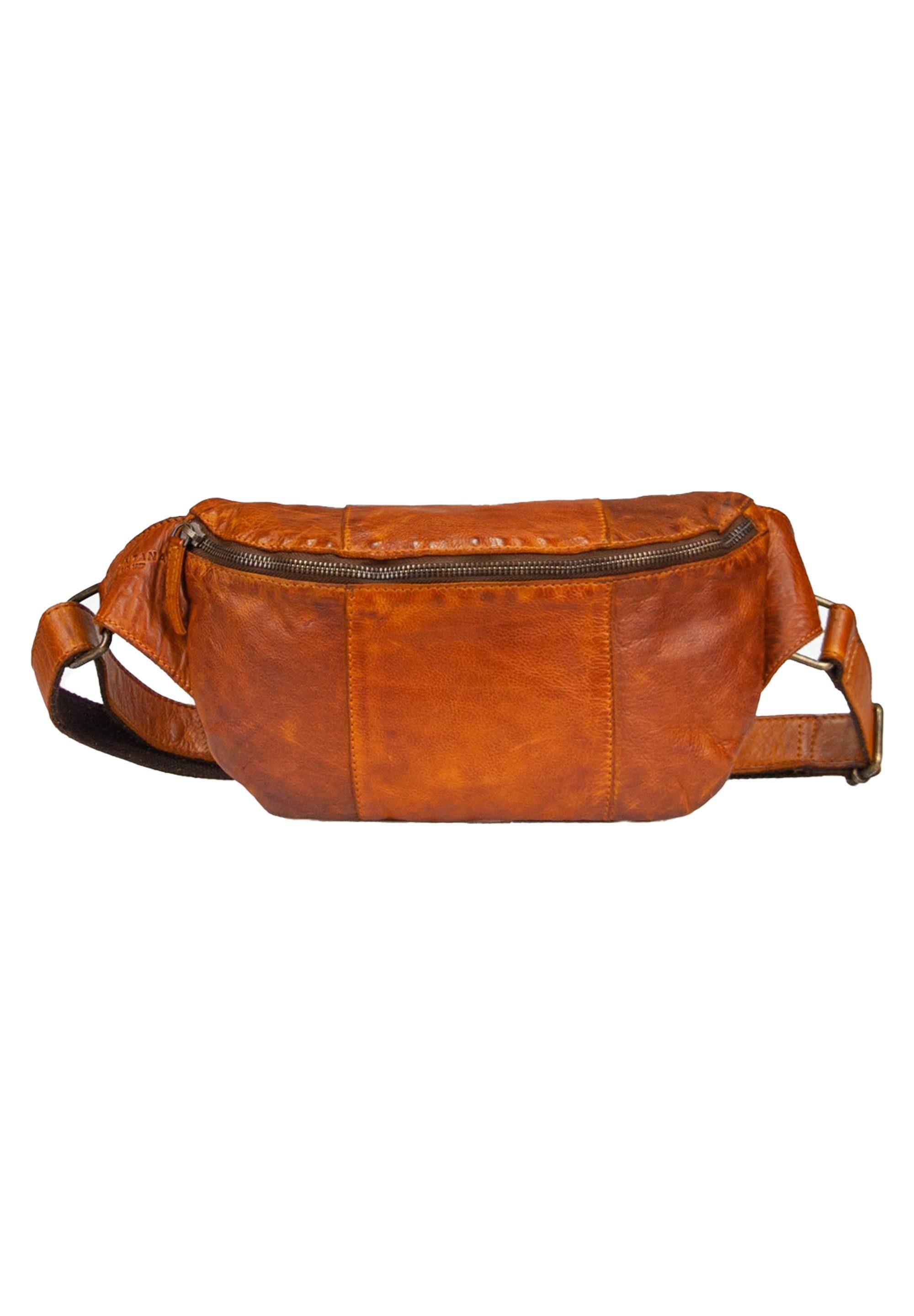 MONTANA Gürteltasche Custer, Metalaccessories cognac