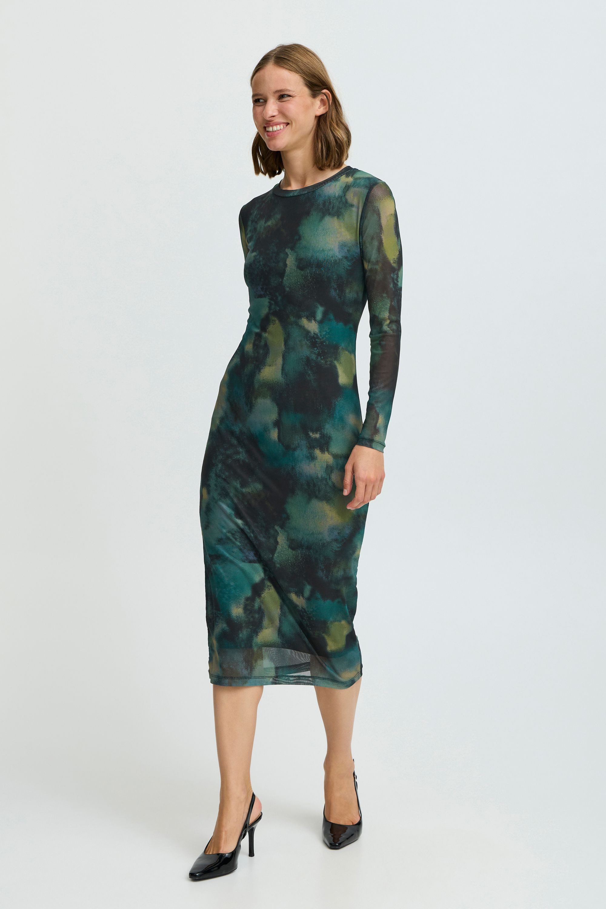 Maxikleid BYPALOMA MESH DRESS -