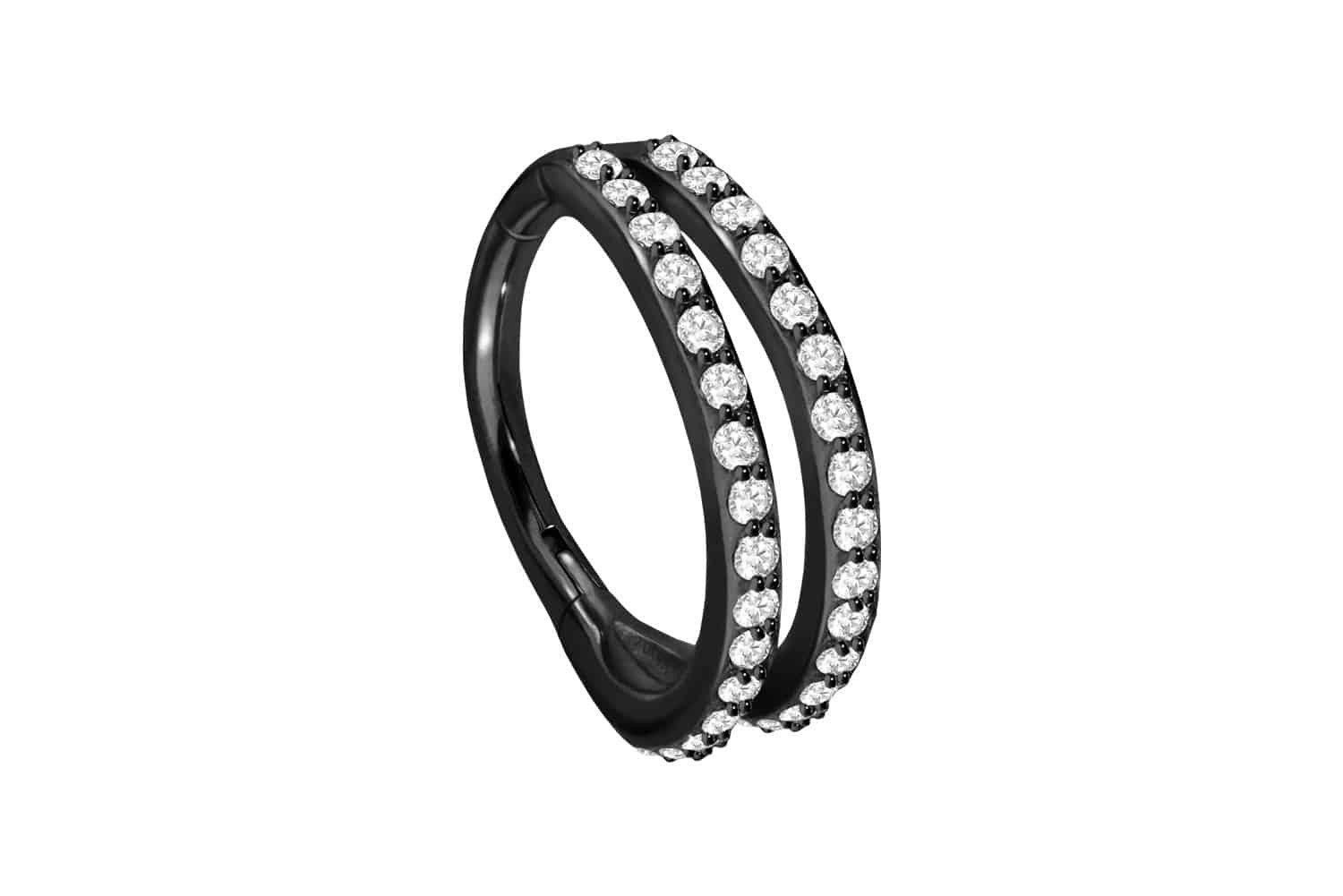 PIERCINGLINE Piercing-Set Chirurgenstahl Segmentring Clicker 2 günstig online kaufen
