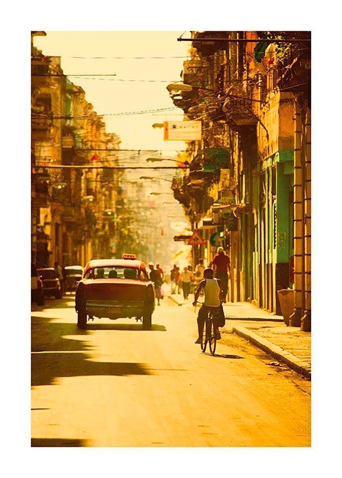 Komar Poster Cuba Streets, Schlafzimmer, St), (1 Kinderzimmer, Wohnzimmer Städte