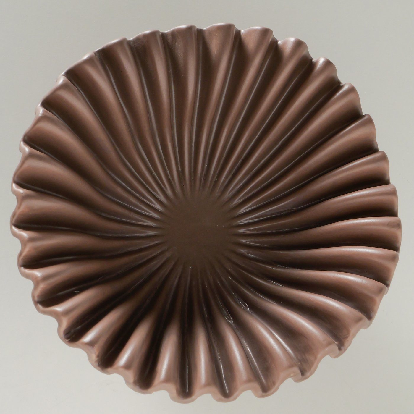 BOLTZE GRUPPE GmbH Schale Boltze, Orelia Keramik Schale Dunkelbraun, 24 cm, 2085711, (1-tlg)