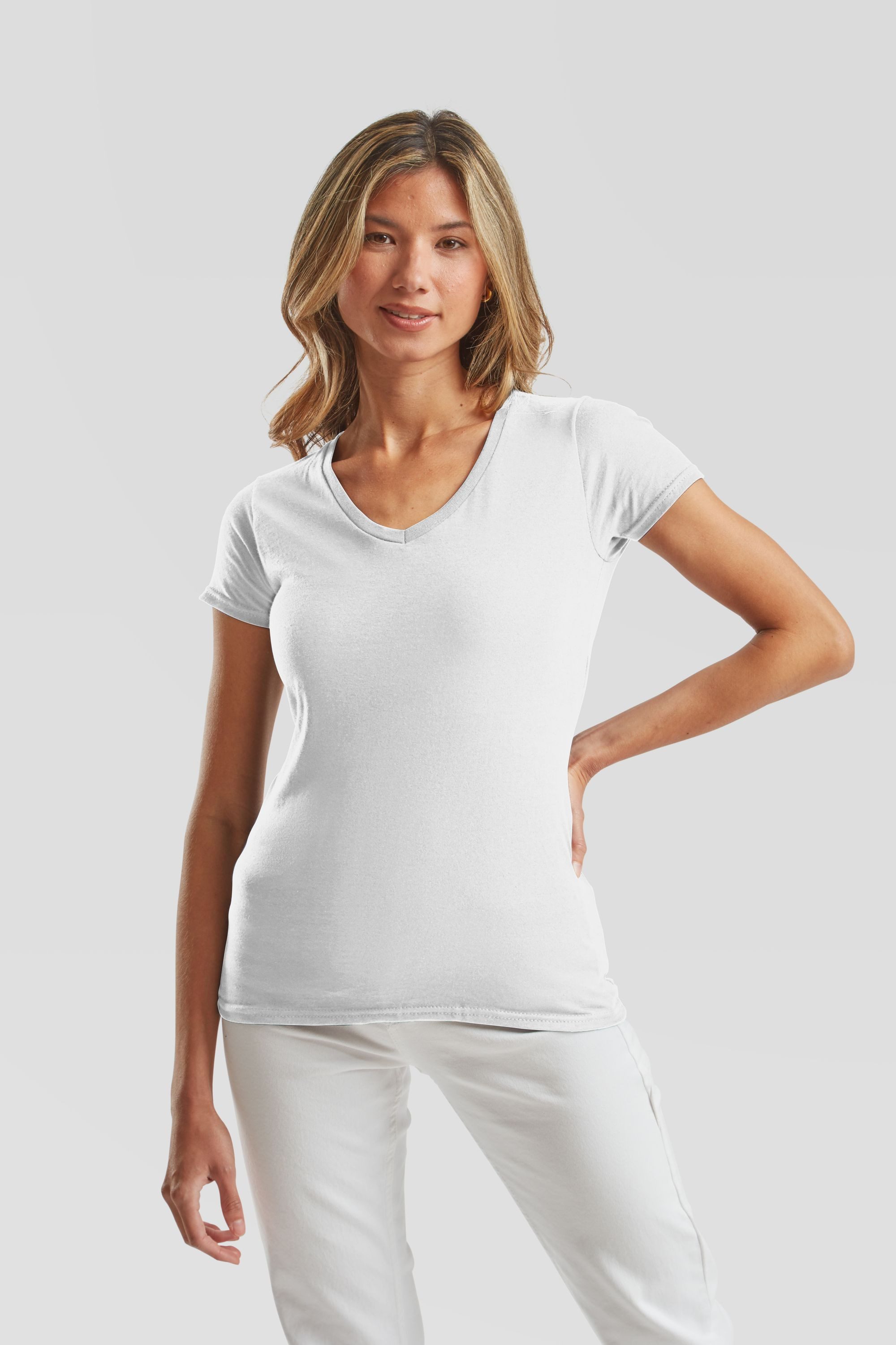 Fruit of the Loom V-Shirt Ladies Iconic 150 V-Neck T-Shirt