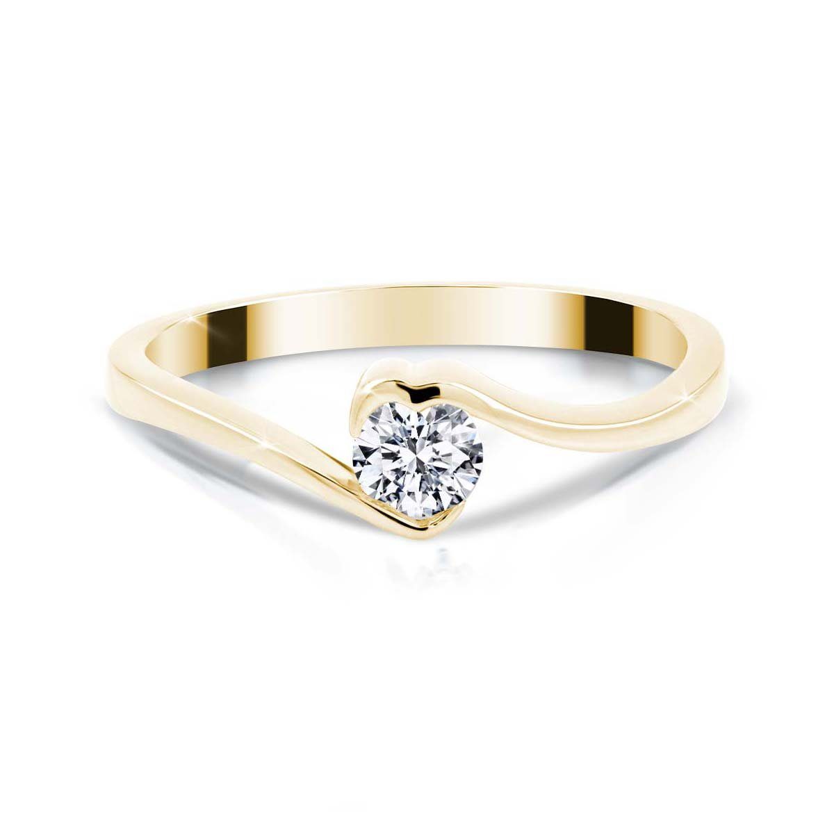 Adam & Eve Diamantring Solitärring Goldring Diamantring • 585/- Gold "AE23"