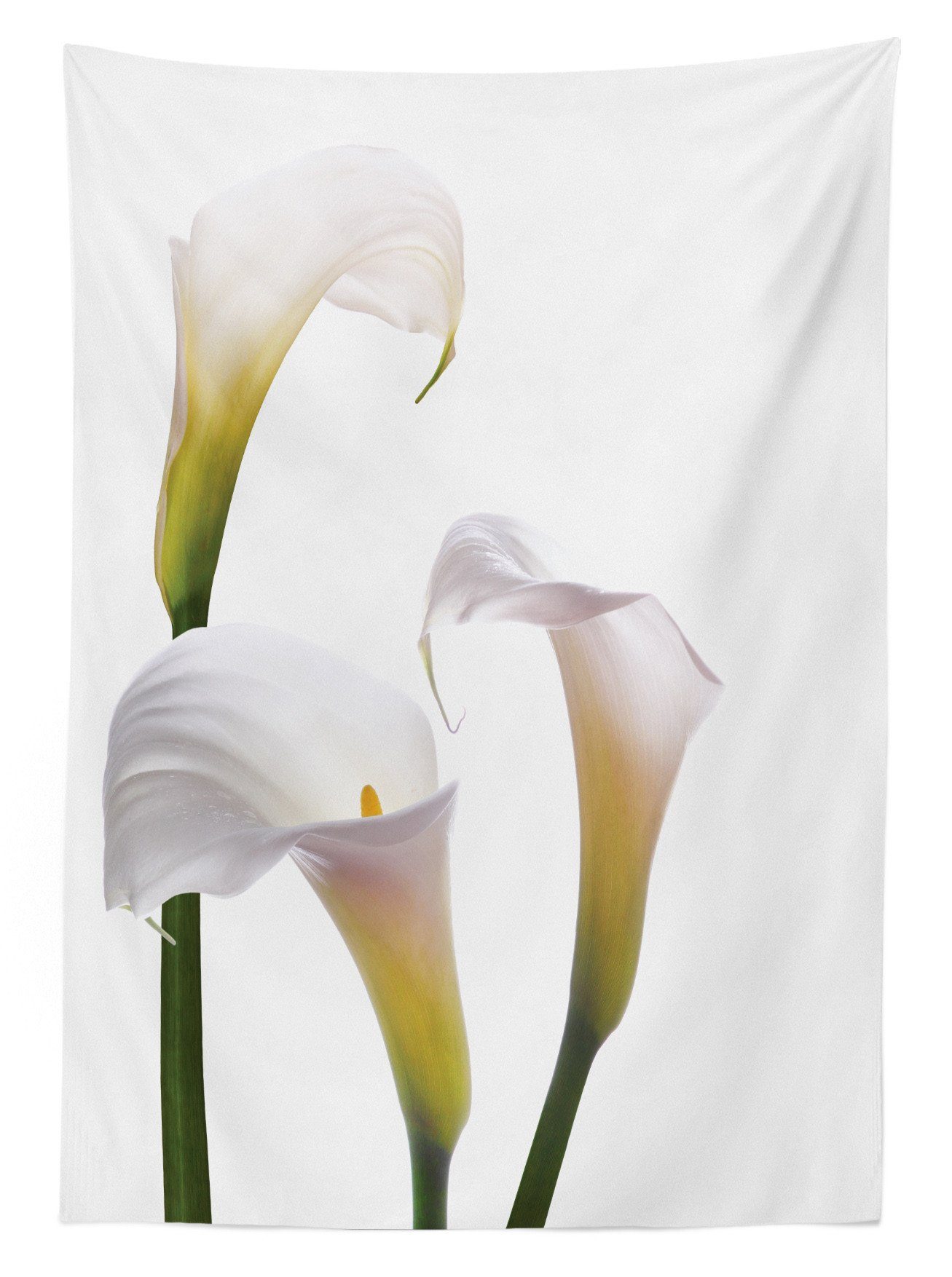 Abakuhaus Tischdecke Farbfest den Klare Für Bereich Waschbar geeignet Farben, Blume Außen Romantische Calla-Lilien