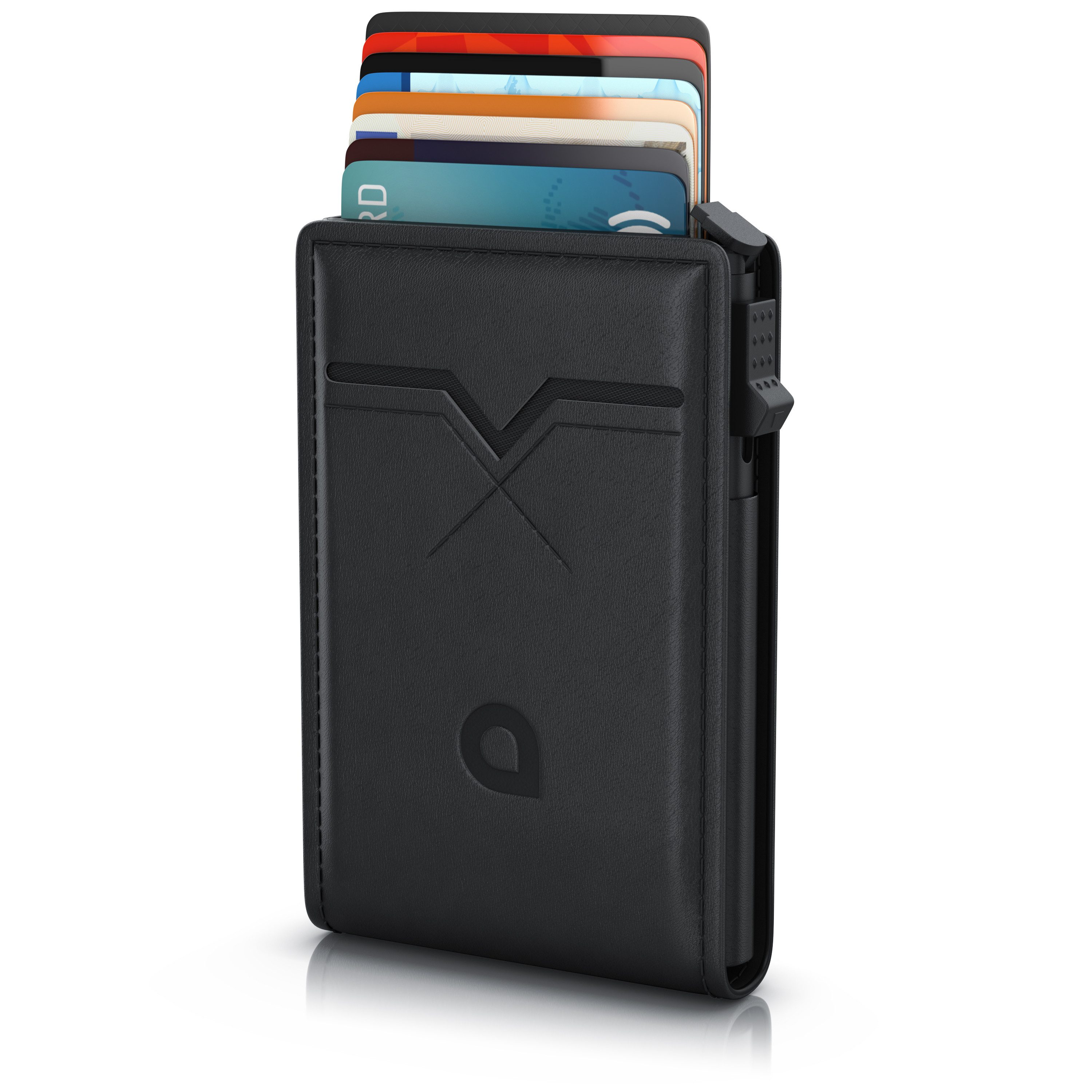 Aplic Kartenetui Leder & Alu Karten Schutzhülle für 8 bis 10 Karten MagSafe günstig online kaufen