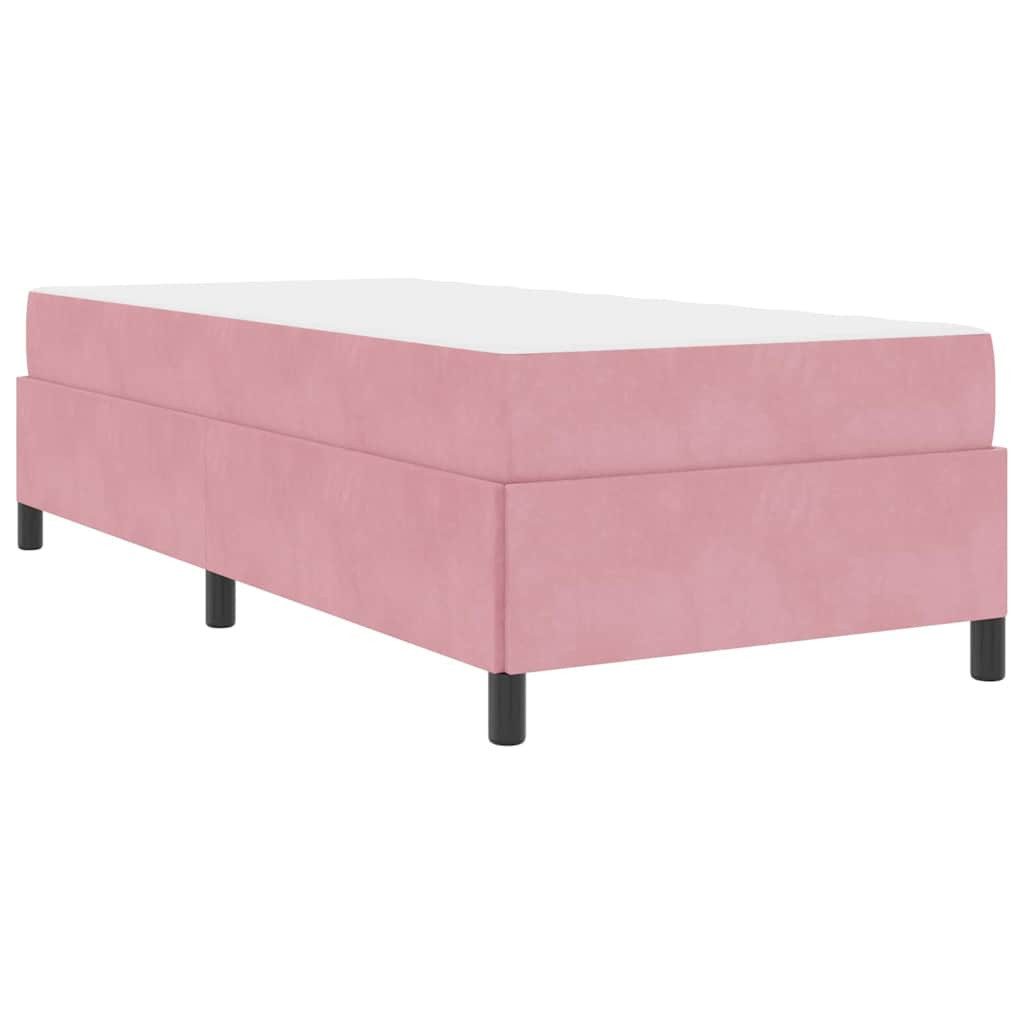 vidaXL Bett Bettgestell mit Matratze Rosa günstig online kaufen