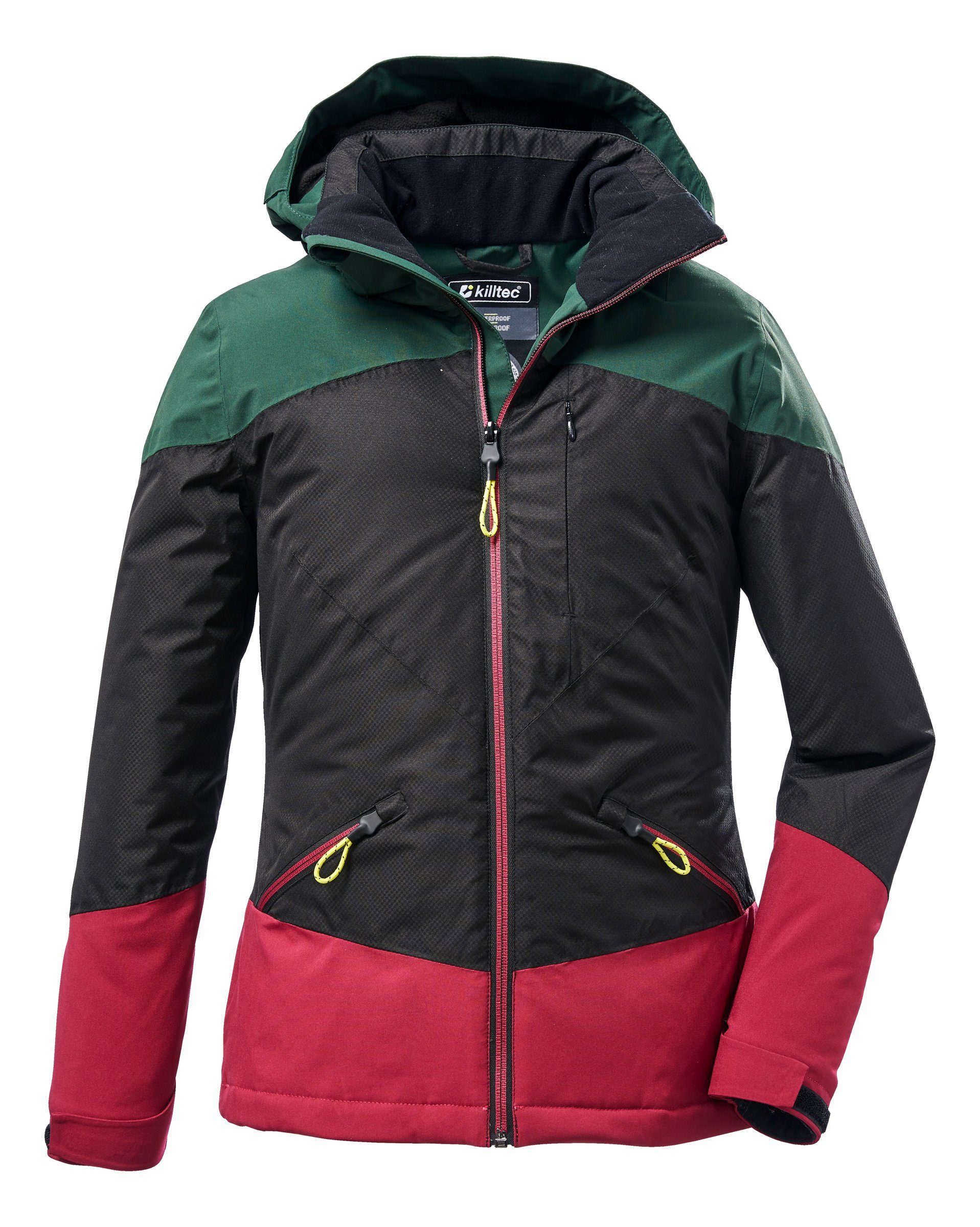 mit Funktionsjacke killtec 20 Kapuze KOW Mädchen Killtec 37205 bottle Sommerjacke green/schwarz