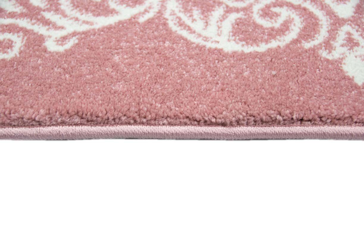 TeppichHome24 Teppich Designer Teppich mit Bordüre Pastellfarben Türkis Creme, rechteckig