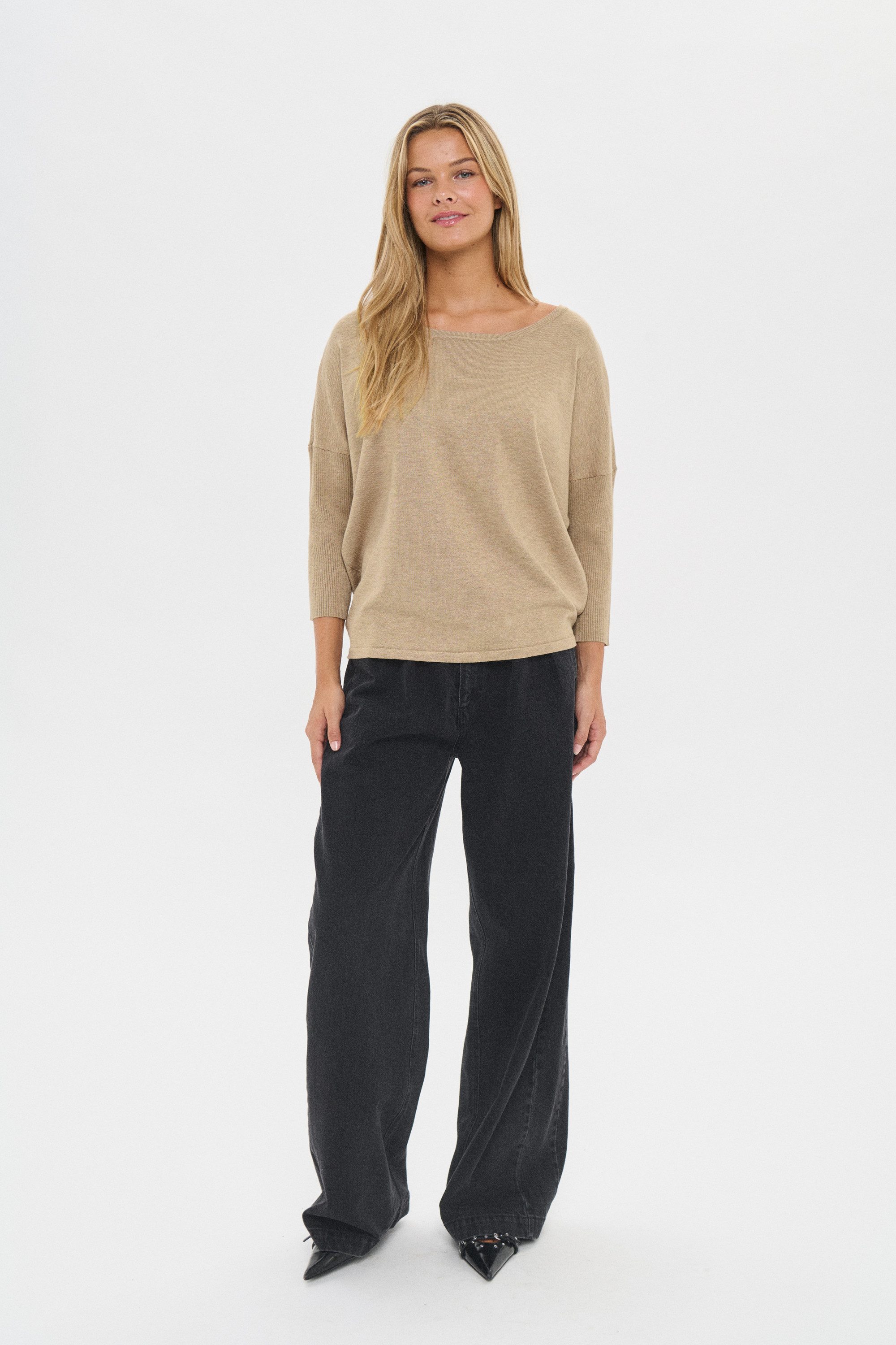 Saint Tropez Strickpullover A2561, MilaSZ R-Neck günstig online kaufen