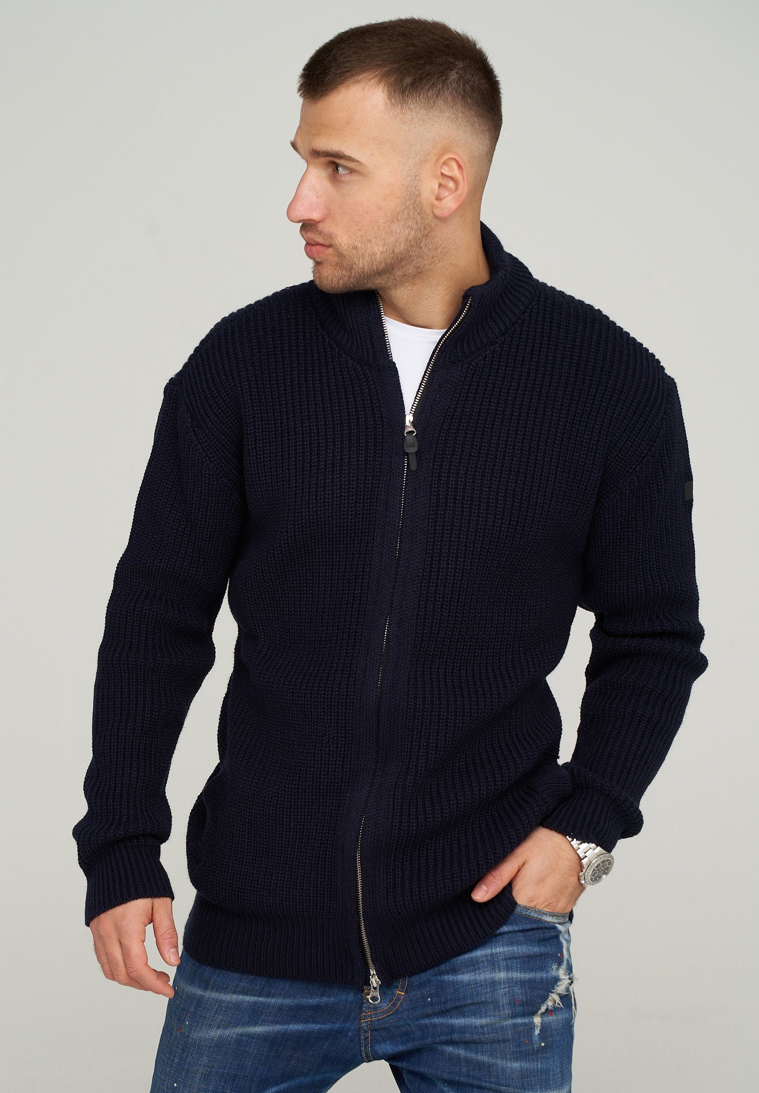 CARISMA Strickjacke MKCONNA mit modischem Stehkragen günstig online kaufen