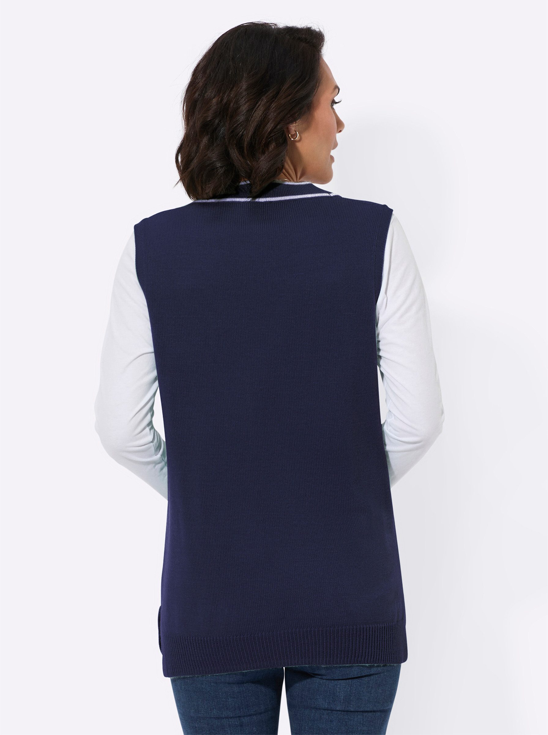 Witt Strickweste Strickweste Ärmellos Jersey